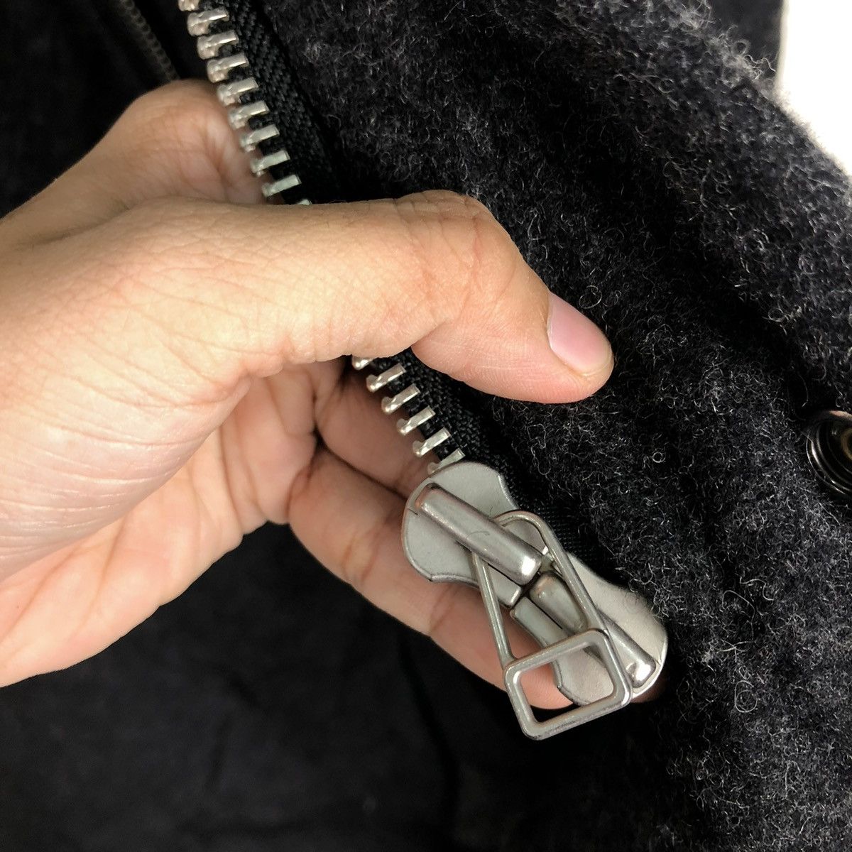 Ground Y 🔥RICH BLACK MOHAIR WOOL LONG JACKET GROUNDY YOHJI YAMAMOTO Size US M / EU 48-50 / 2 - 19 Thumbnail