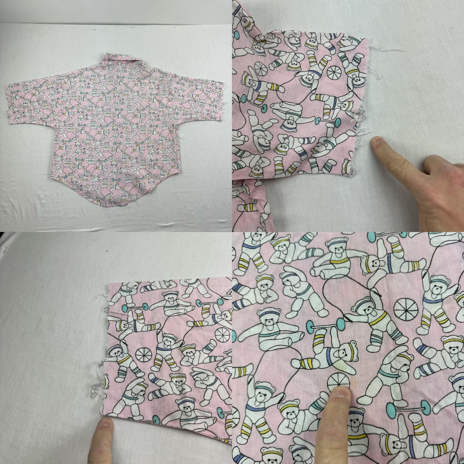 Vintage VINTAGE Give It Up Sleep Shirt Womens Small Short Sleeve Collared Button Pink 80s Womens Size S / US 4 / IT 40 - 8 Thumbnail