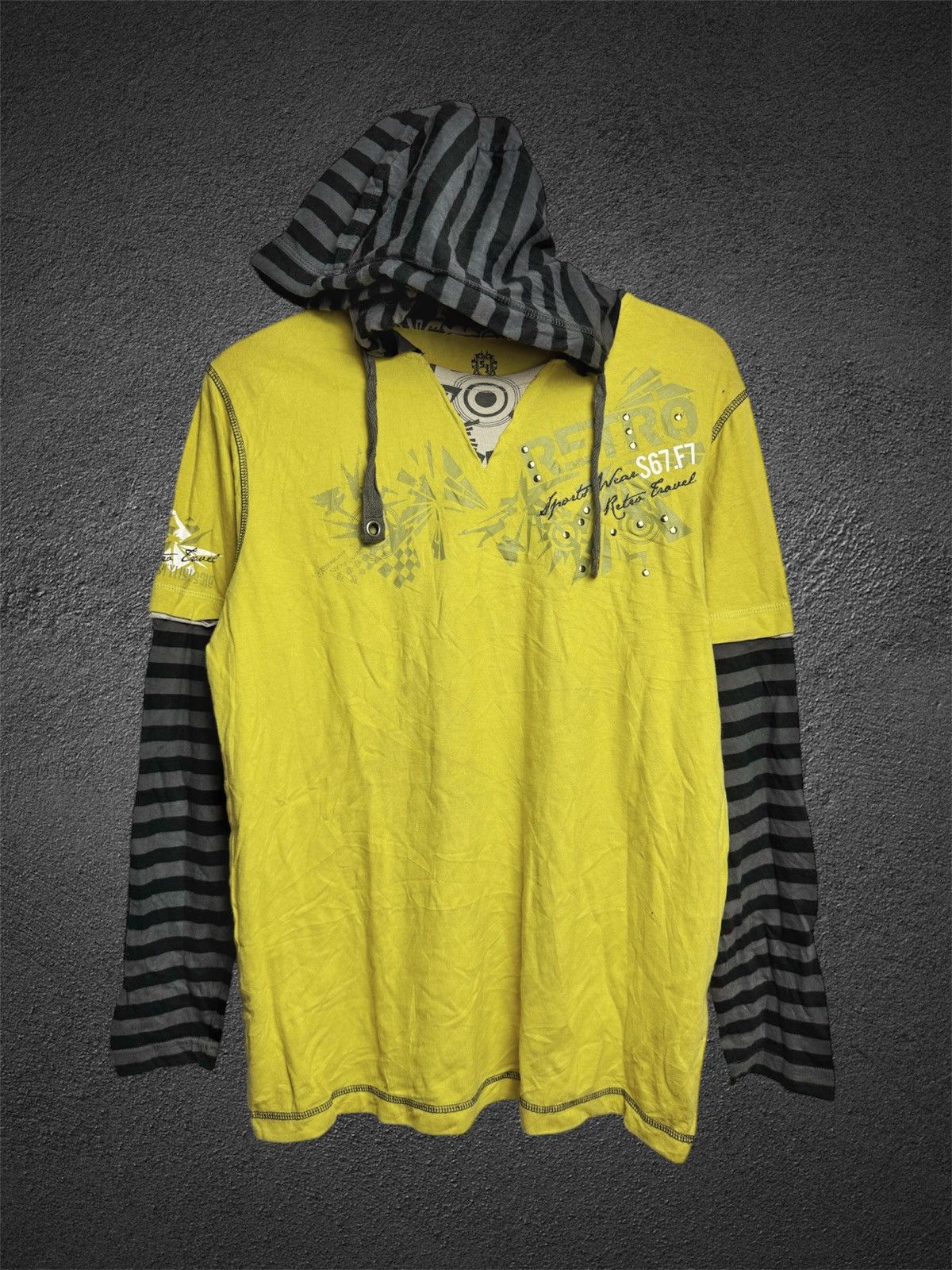 If Six Was Nine × Japanese Brand × PPFM Double Layer Loem Longsleeve hoodie Size US M / EU 48-50 / 2 - 1 Thumbnail