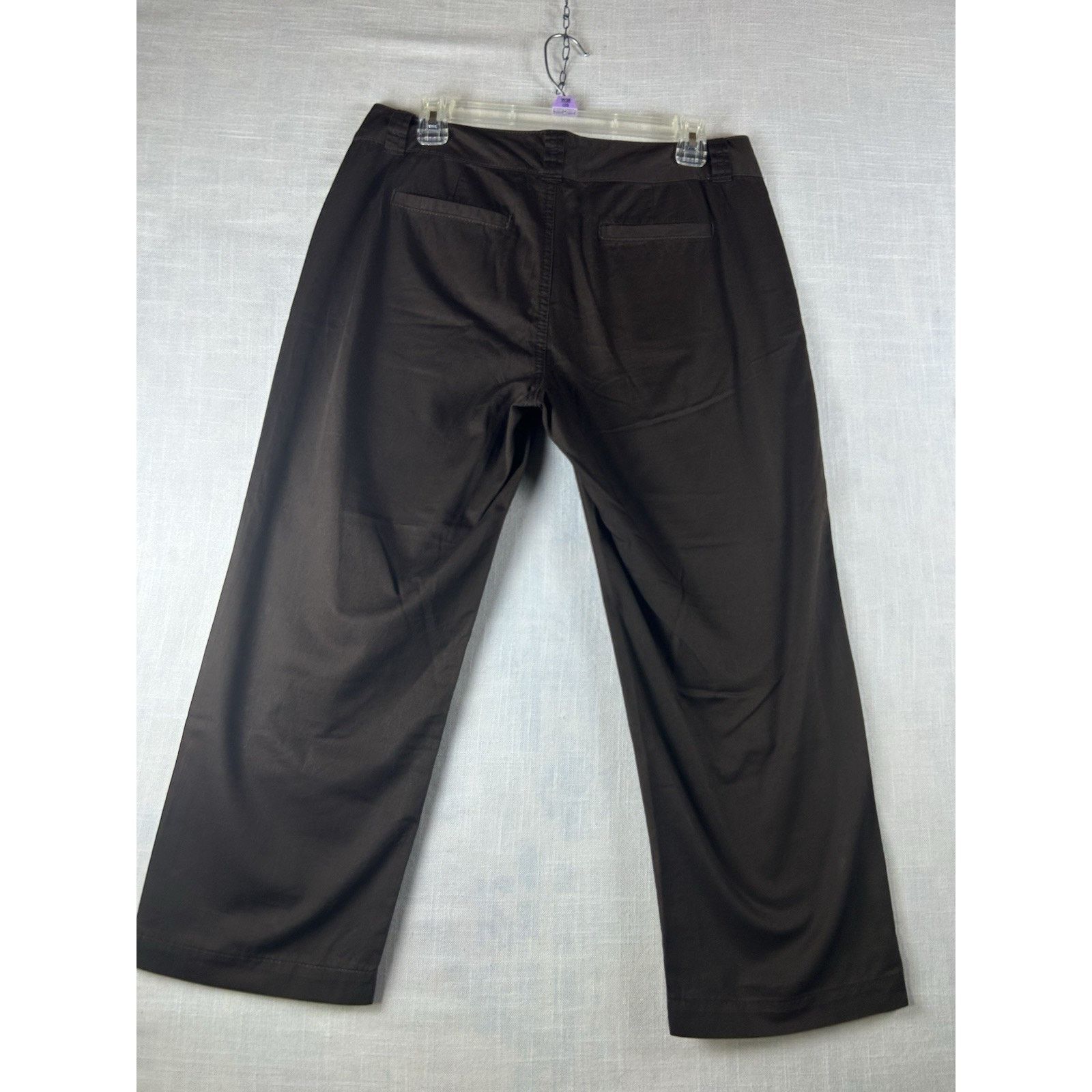 Charter Club Charter Club Classic Straight Cropped Capri Pants Sz 8 Brown Size 30" / US 8 / IT 44 - 5 Thumbnail
