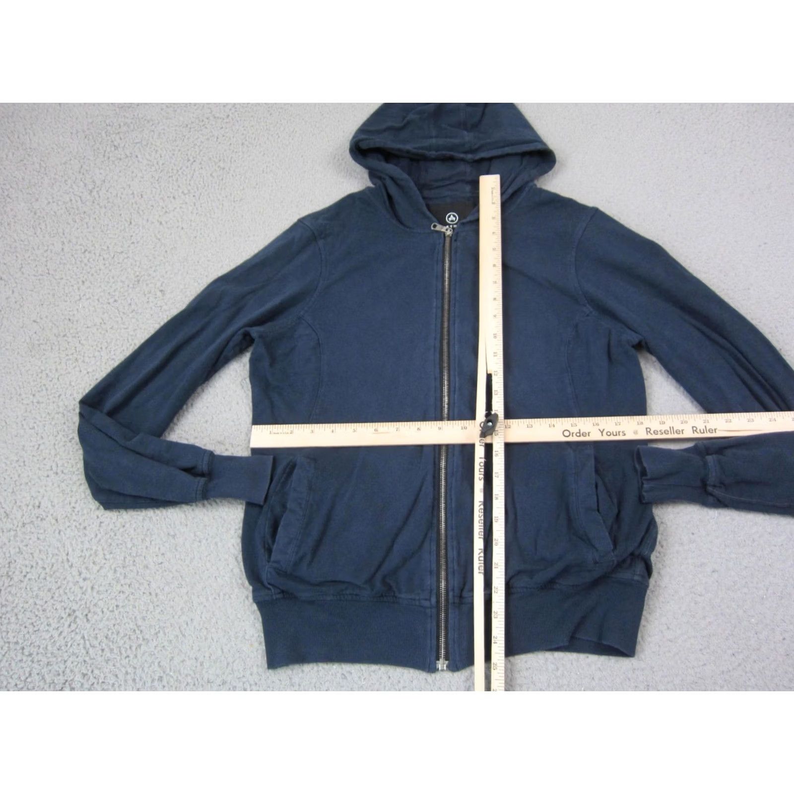 Vintage Aether Hoodie Mens 3 Large Blue Full Zip Sweatshirt Cotton Casual Outdoors USA Size US L / EU 52-54 / 3 - 6 Thumbnail