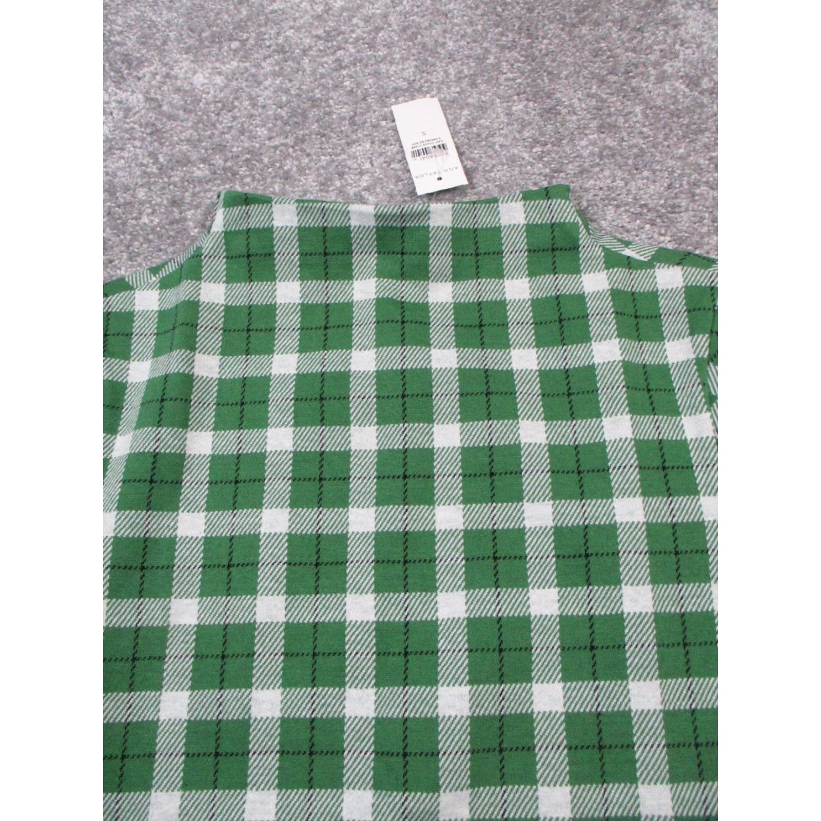 Ann Taylor VINTAGE Ann Taylor Blouse Shirt Women's Small White Plaid Cotton Blend Casual 90s Womens Size S / US 4 / IT 40 - 2 Thumbnail