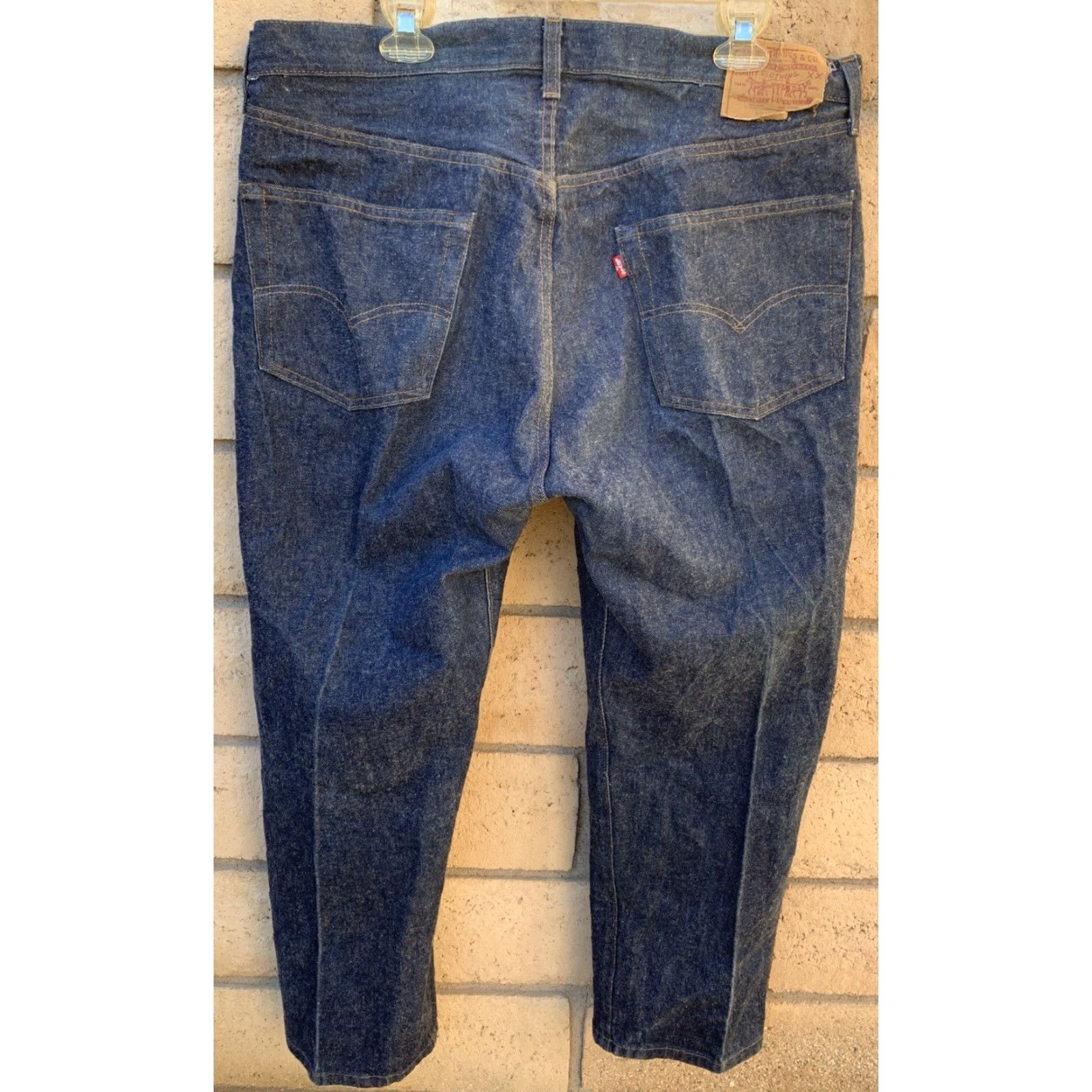 Levi's VINTAGE Levi’s 501 Jeans Made In USA Size 40 Waist 39 Inseam 27.25 Button Fly 100% Cotton Denim Men USA Blue Size US 40 / EU 56 - 4 Thumbnail