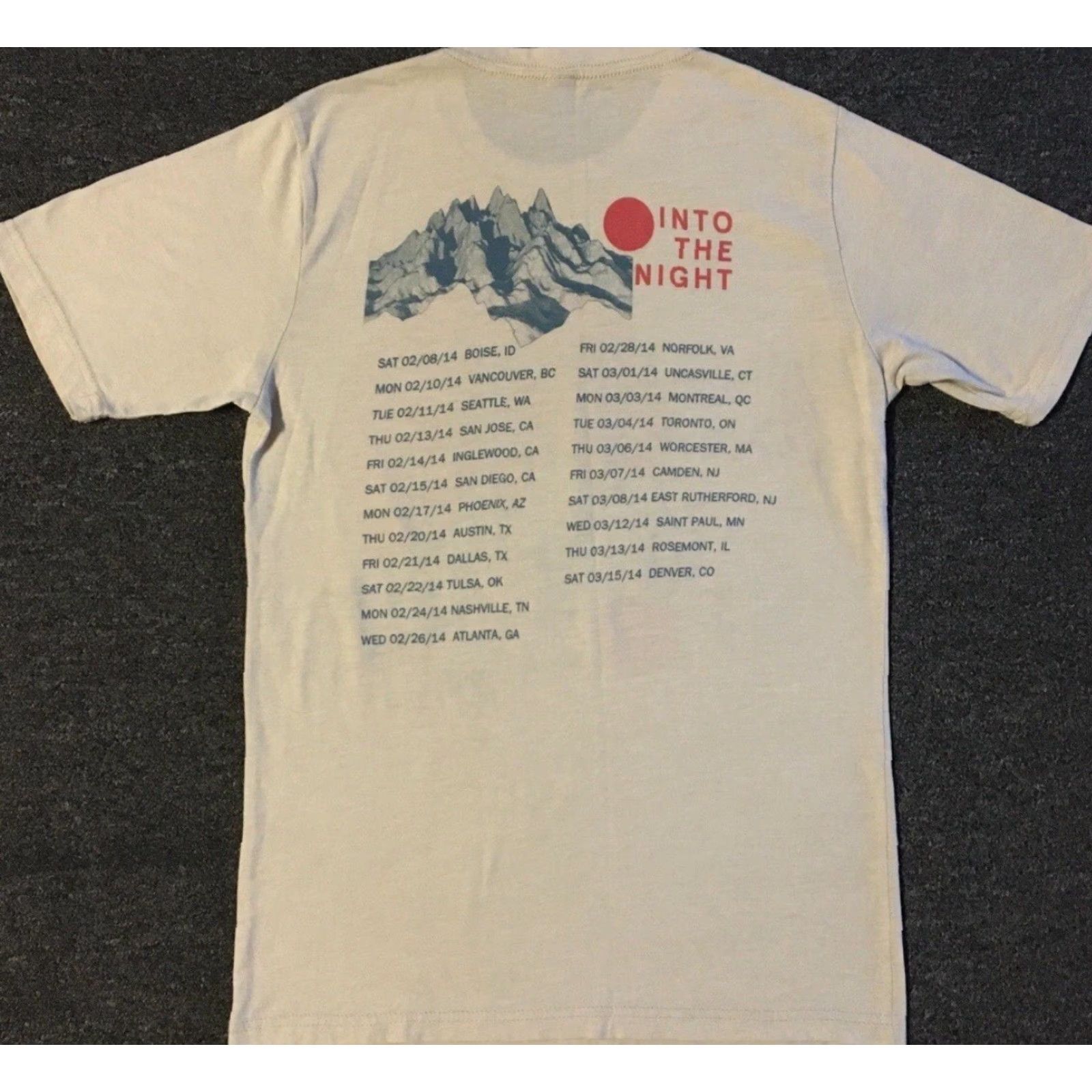 Vintage Imagine Dragons Into The Night Tour Shirt S Concert Beig e Vintage Graphic Tee Men's Short Sleeve Retro Band Rock 70s 80s 90s Concert Tour Music Size US S / EU 44-46 / 1 - 2 Thumbnail