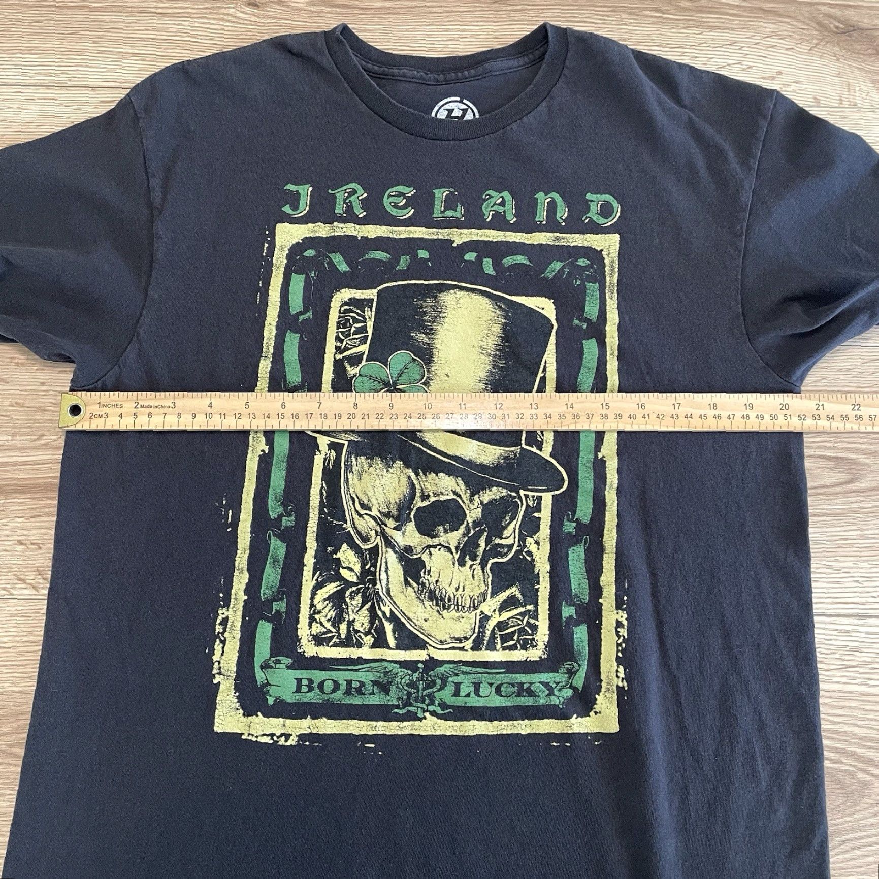 Hurley VINTAGE Hurley Skull T-Shirt Adult Large Black Born Lucky Mens Size US L / EU 52-54 / 3 - 5 Thumbnail