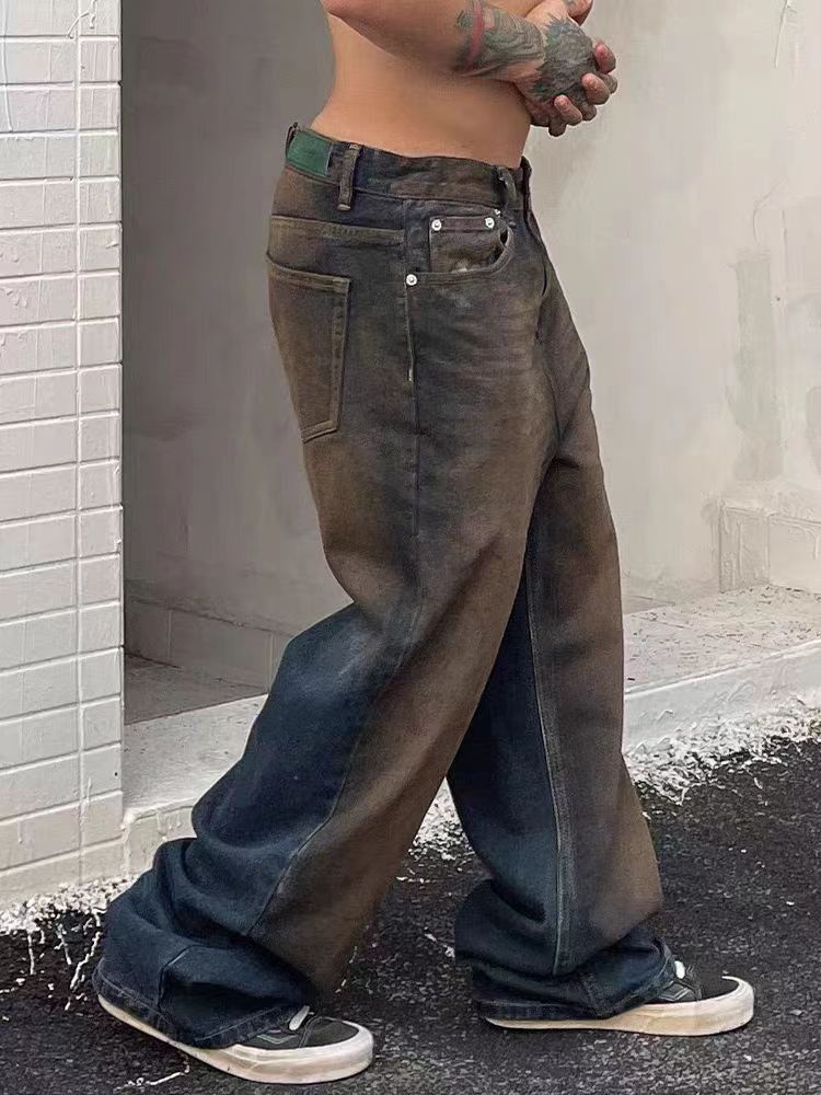 image of Rusty Vintage Washed Heavy Straight Jeans, Men's (Size 34)