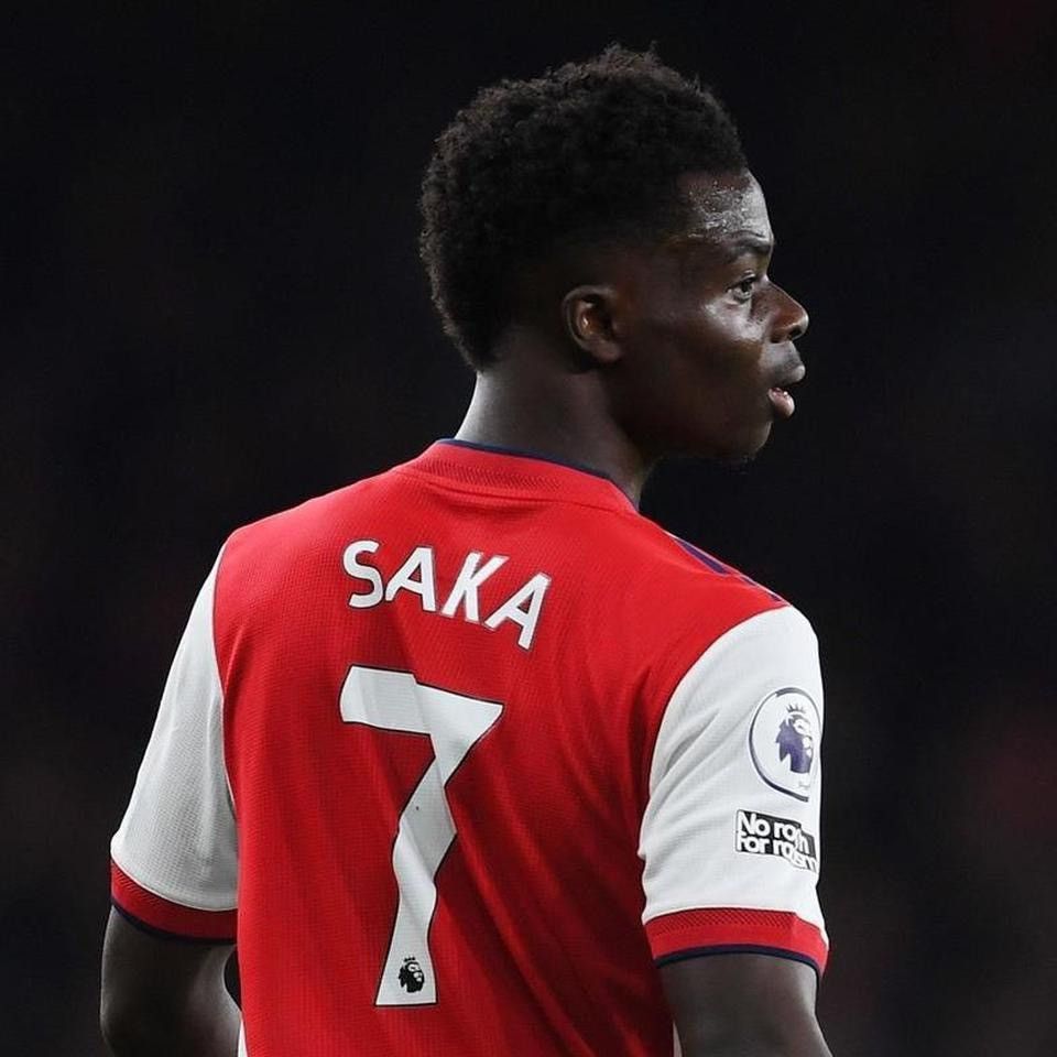 Adidas Arsenal Saka 2021 22 home PLAYER VERSION Premier League kit Size US M / EU 48-50 / 2 - 7 Thumbnail