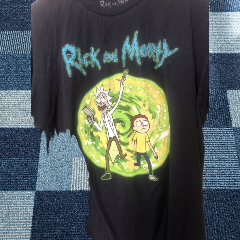 Ripple Junction Rick and Morty shirt Dimension Portal Gun T-Shirt Sz L Large Ripple Junction Shirt Unisex Adults Blue Cartoon Funny T-Shirt Size US L / EU 52-54 / 3 - 1 Thumbnail