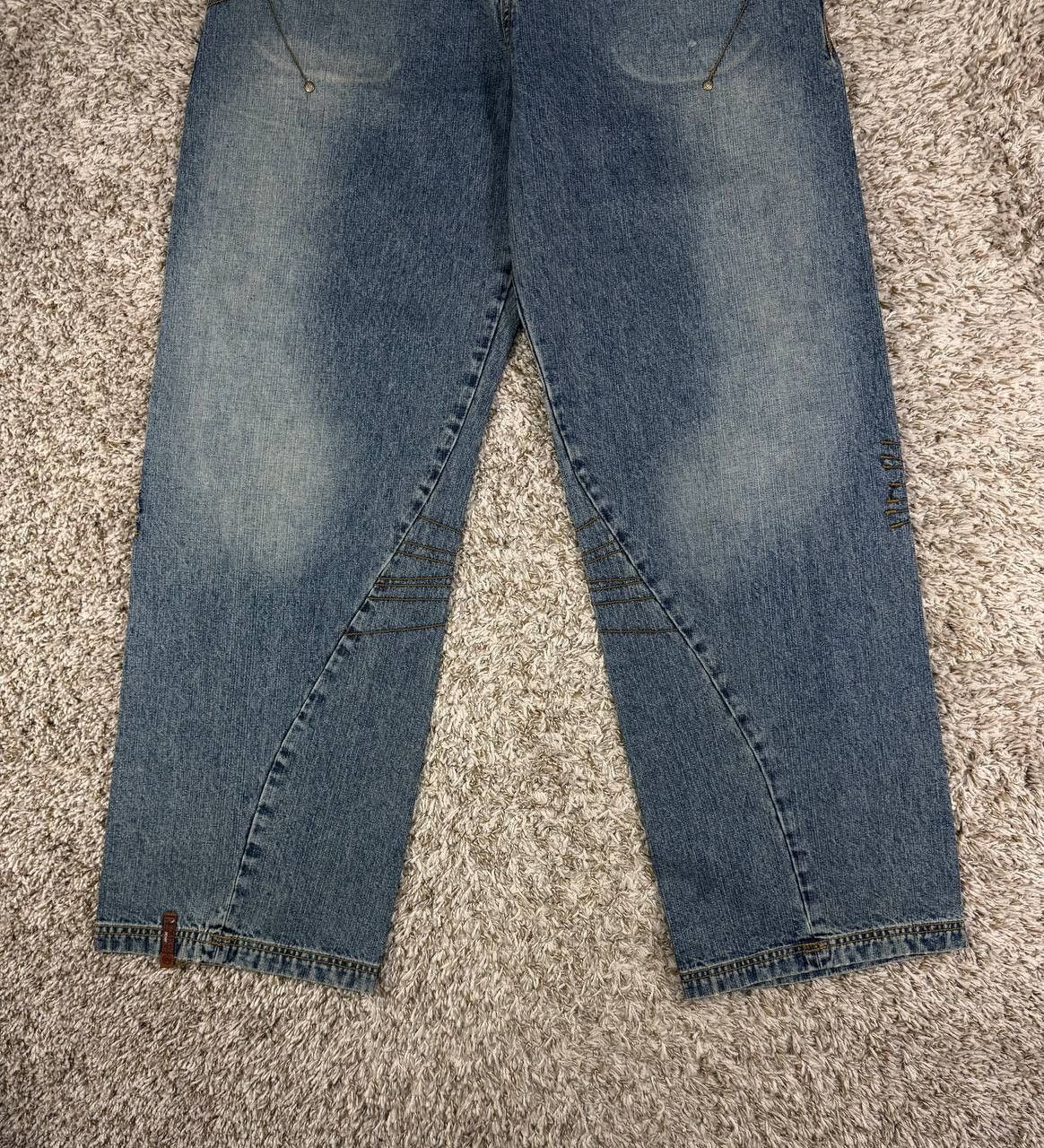 Rocawear Rocawear Y2K Baggy Jeans Hip Hop Panel Seam Patched Faded Size US 36 / EU 52 - 5 Thumbnail