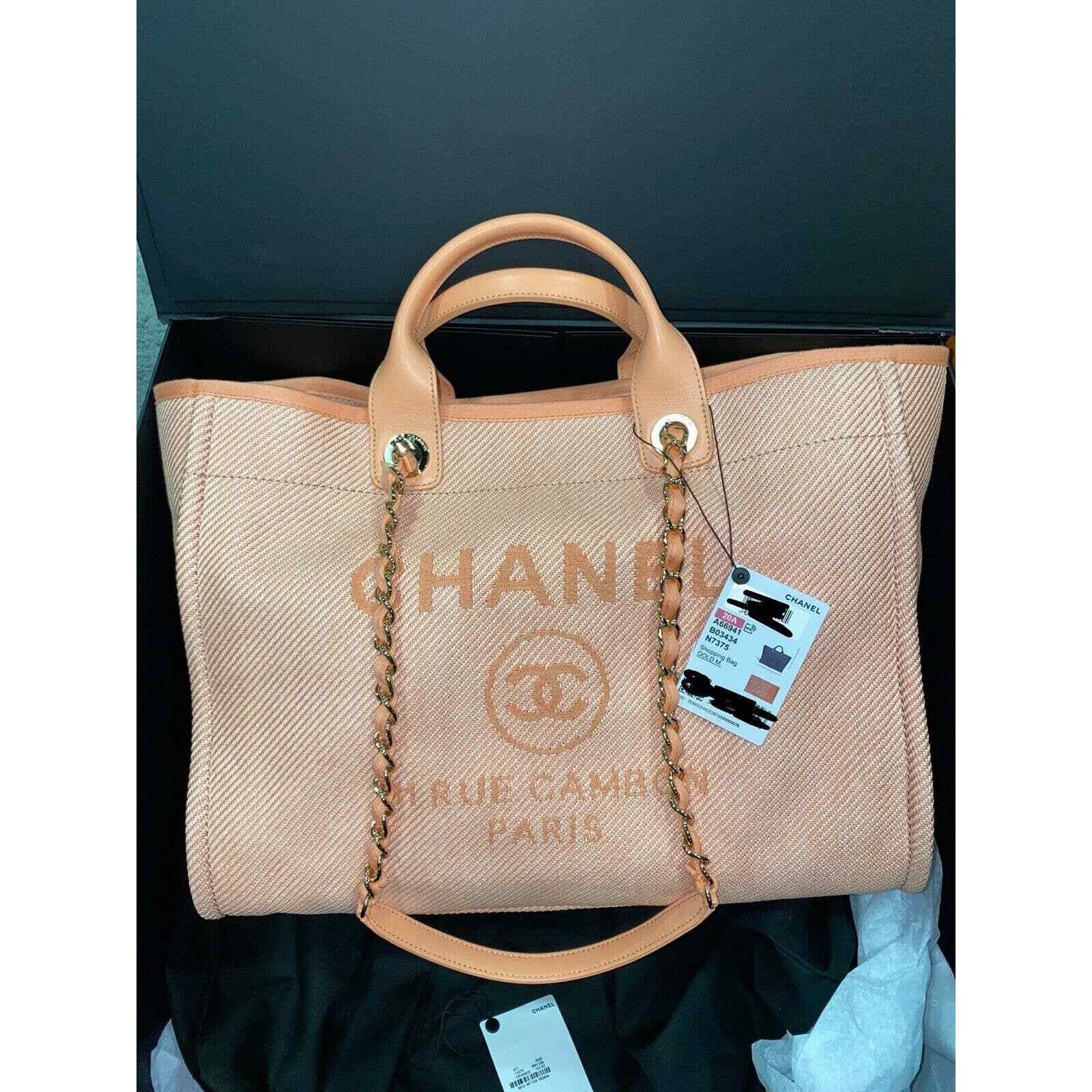 Chanel Chanel 20A Deauville 30cm 2 Way Gold Chain Tote Bag Size ONE SIZE - 2 Thumbnail