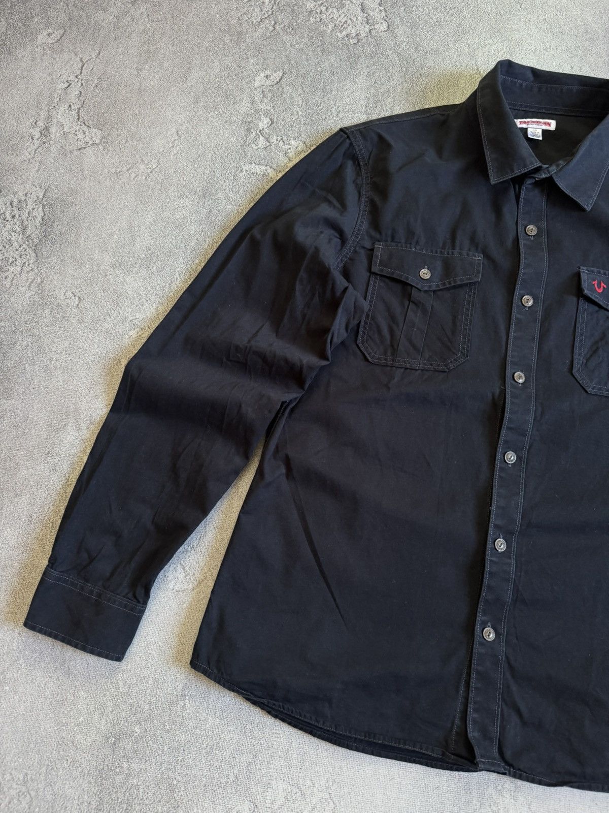 True Religion True Religion L/size UTLTY shirt button up long sleeve LGB Size US L / EU 52-54 / 3 - 11 Thumbnail
