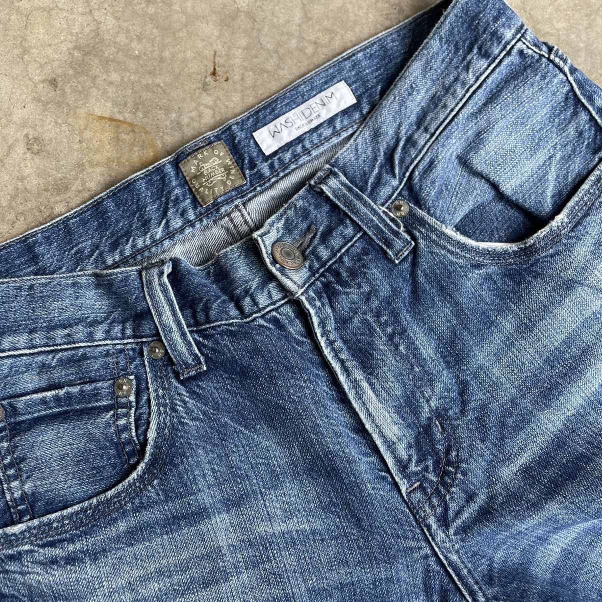 Japanese Brand 🔥🇯🇵Back Number Stoned Washed Ripped Distress Jeans Size US 31 - 9 Thumbnail
