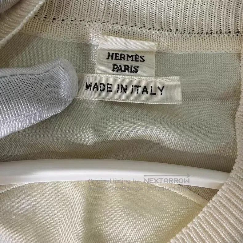 Hermes Hermes Beige Pig Nose Printed Silk Knit Open Cardigan Size XS / US 0-2 / IT 36-38 - 3 Thumbnail