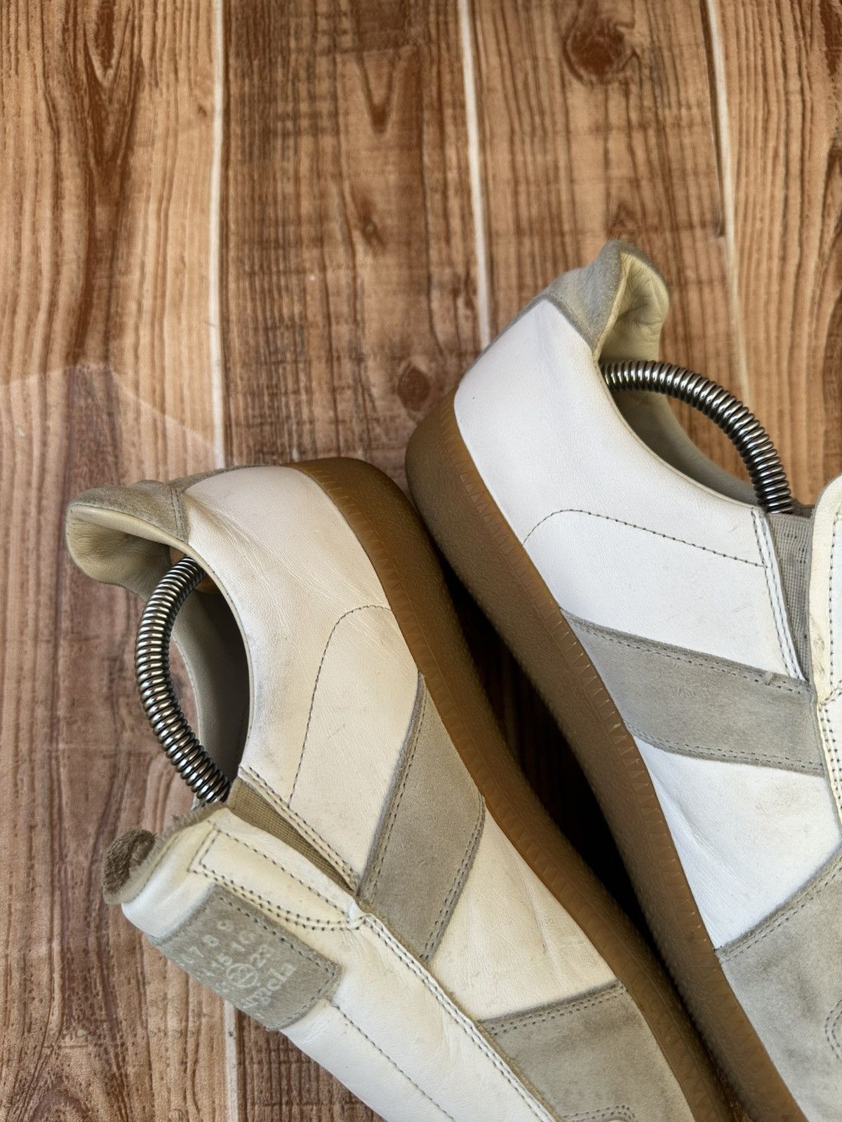 Maison Margiela Maison Margiela's Laceless GAT White/Gray Sneakers Size US 8 / EU 41 - 10 Thumbnail