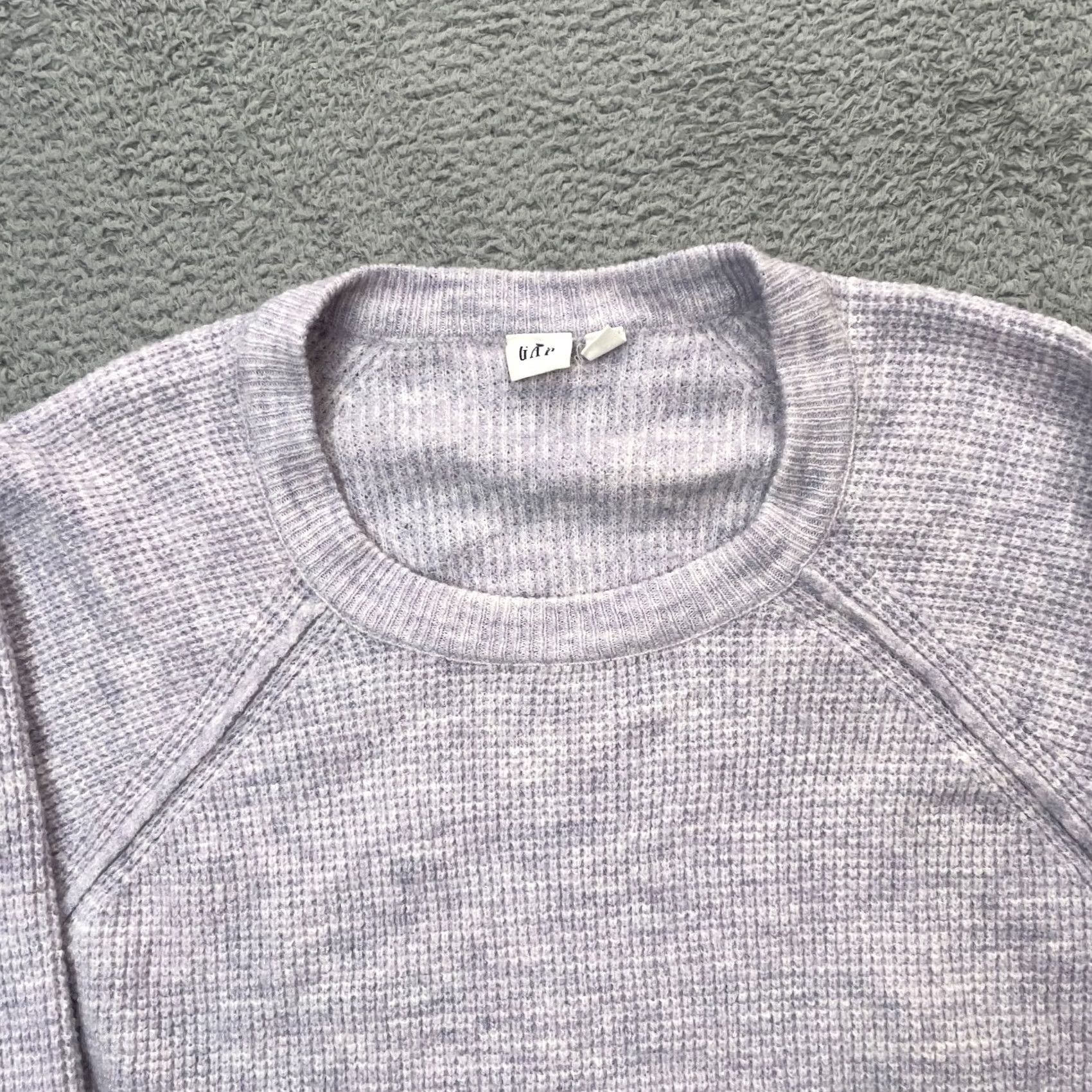 Gap VINTAGE Gap Sweater Womens Extra Large Purple Waffle Knit Ribbed Round Neck Outdoor Size XL / US 12-14 / IT 48-50 - 5 Thumbnail