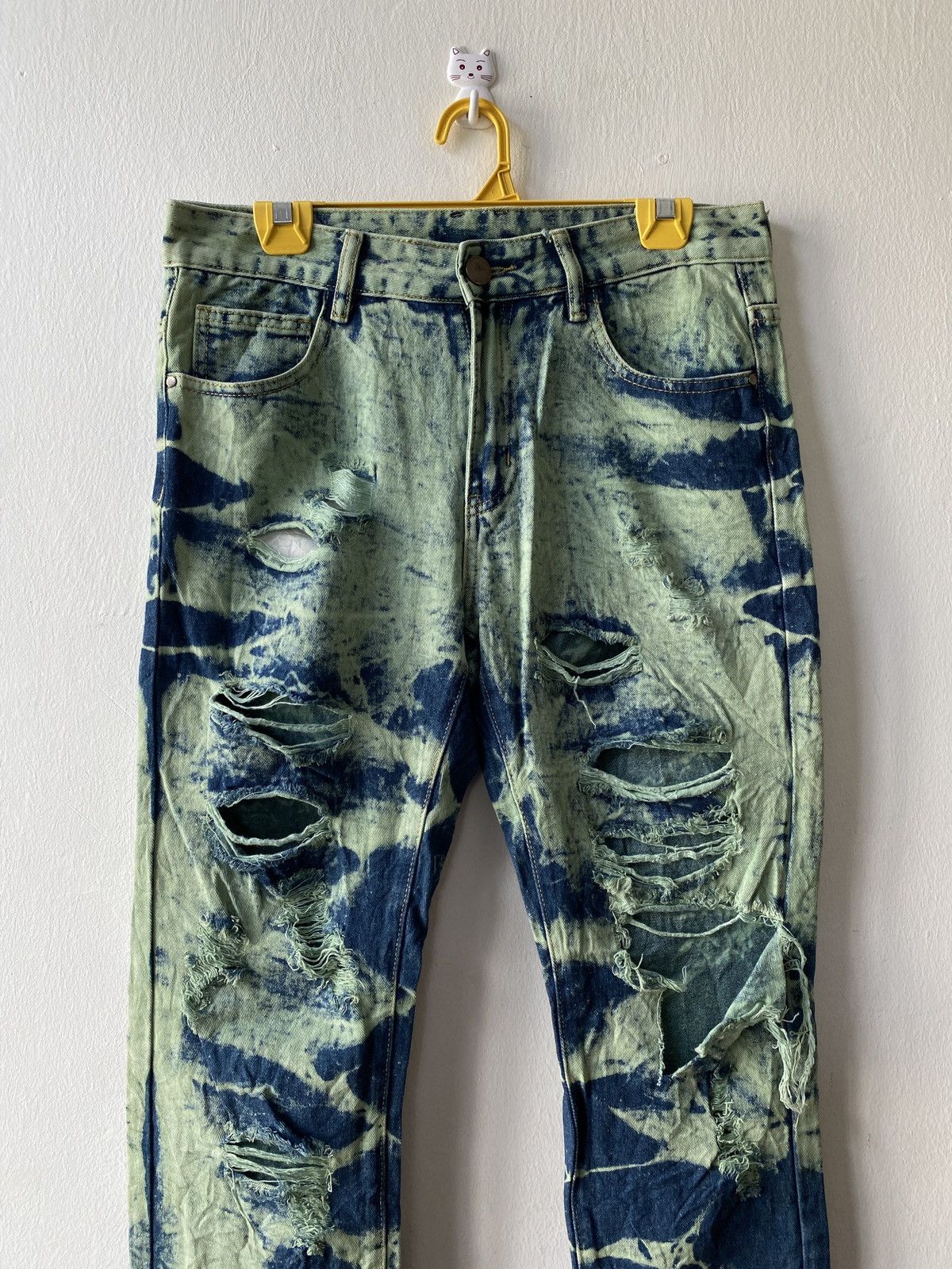 Japanese Brand Japanese Brand Acid Wash Design Distressed Denim Size US 31 - 3 Thumbnail