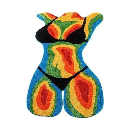 Other Female Body Bikini Girl Tufted Carpet Rug Size ONE SIZE - 2 Thumbnail