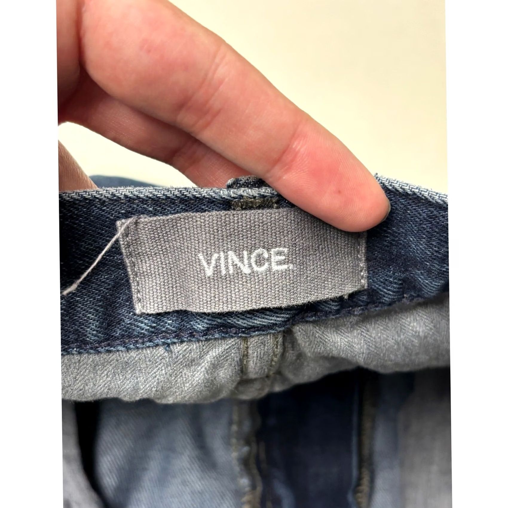 Vince Vince VM.212 Slim Jeans Mens 34X31 Dark Wash Blue Denim Stretch Made in USA Size US 34 / EU 50 - 5 Thumbnail