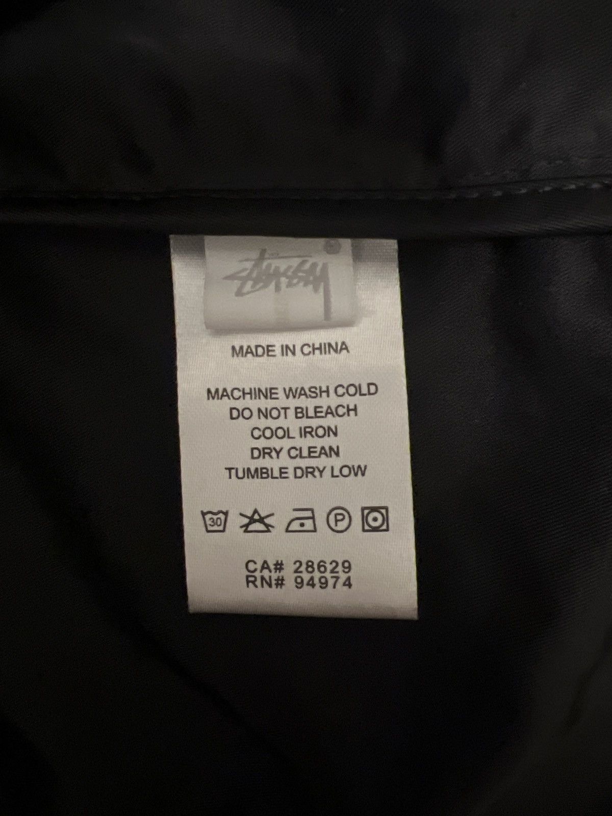 Stussy Stussy Contrast Stitch Folsom Jacket Size Medium Black Size US M / EU 48-50 / 2 - 7 Thumbnail