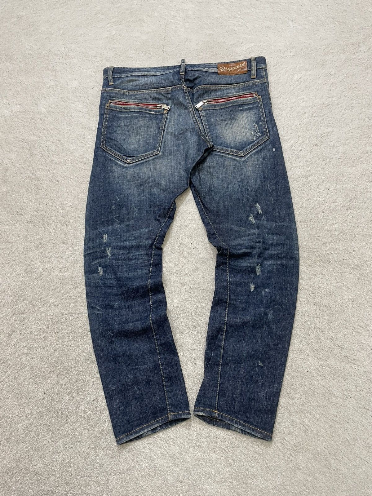 Japanese Brand 2000s Dsquared Mudwash Denim Ripped Jeans Distressed Y2K If6 Size US 34 / EU 50 - 9 Thumbnail