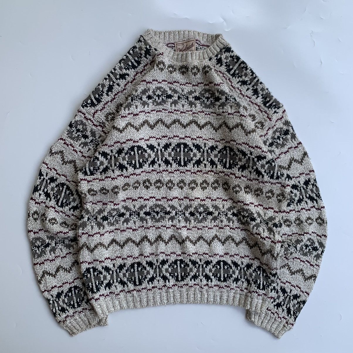 Knitwear vintage jumpers pattern grandpa sweater by Woolrich