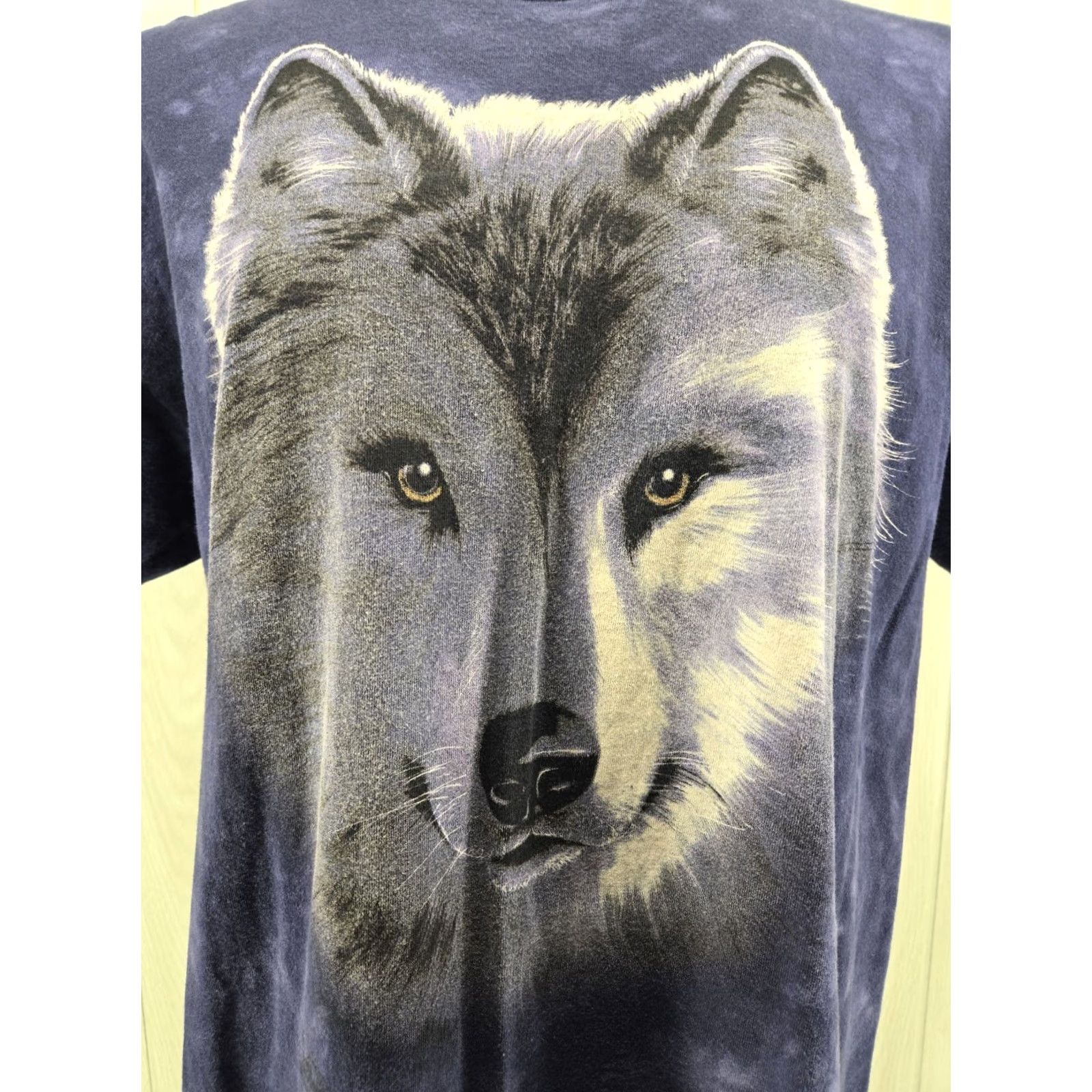 The Mountain VINTAGE The Mountain Wolf Blue Tie Dye Graphic T-Shirt XL Adult Men XLT? Size US XL / EU 56 / 4 - 3 Thumbnail