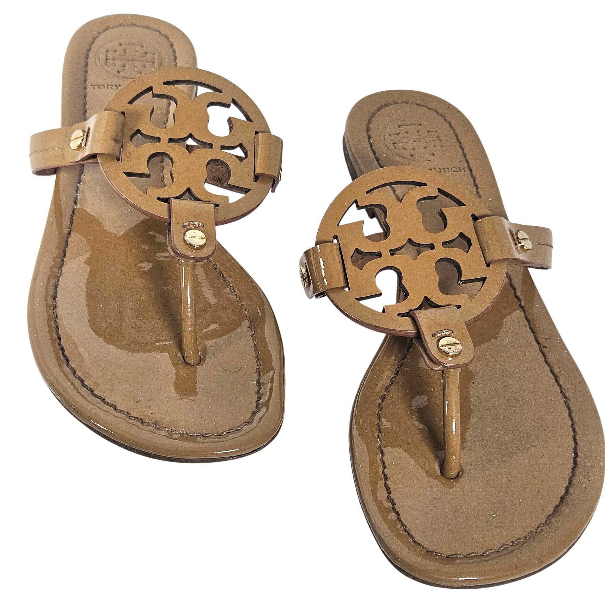 Tory Burch Tory Burch Women Miller Patent Leather Sandal 7.5 Best Selle Size US 7.5 / IT 37.5 - 5 Thumbnail