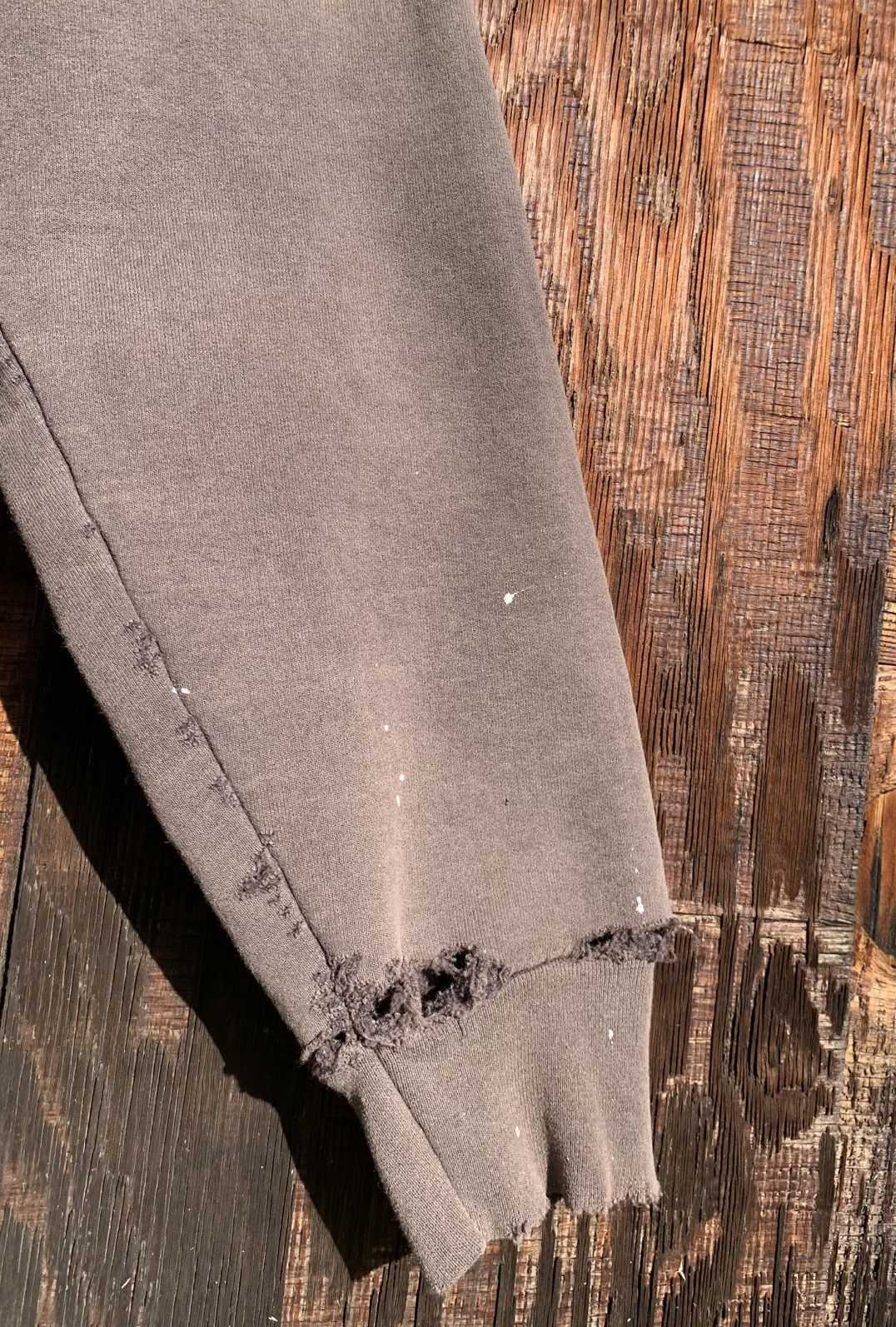 Vintage Vintage Thrashed Sun Faded Blank Hoodie 90s Paint Boxy M Size US M / EU 48-50 / 2 - 12 Thumbnail