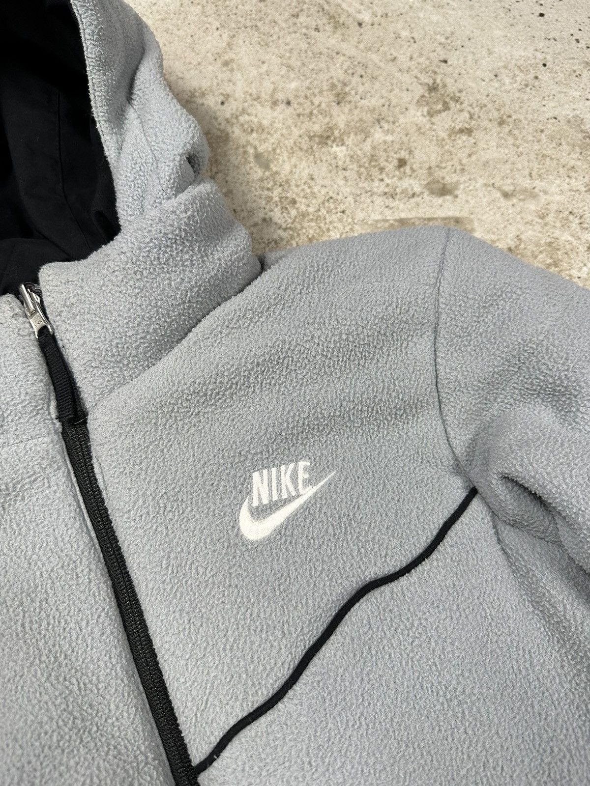 Nike ‼️ Vintage y2k Nike Reversible Sherpa Fleece Hooded Jacket Size US M / EU 48-50 / 2 - 14 Thumbnail