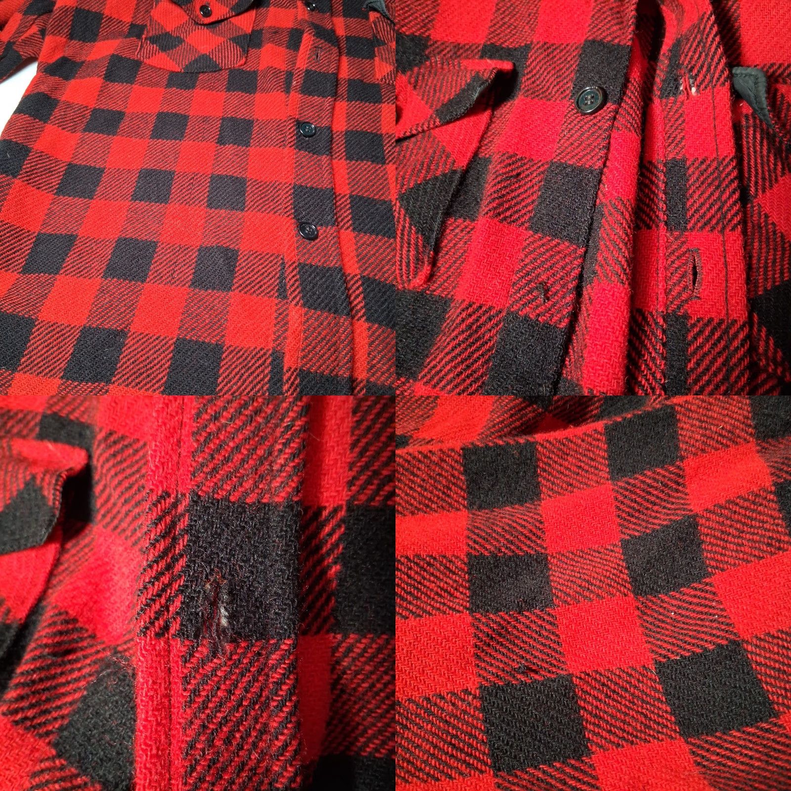 Vintage VINTAGE Woolrich Shirt Jacket L Red Buffalo Plaid Wool Blend USA Made Work Shirt Jacket Mens L Red Buffalo Plaid Woolrich Woolen Mills Size US L / EU 52-54 / 3 - 9 Thumbnail
