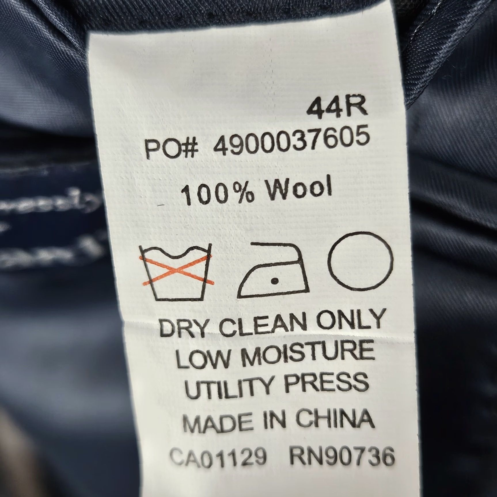 Ralph Lauren Ralph Lauren Sport Coat Navy 100% Wool 2 Button Notch Blazer 44R Men Single-Breasted Size 44R - 4 Thumbnail