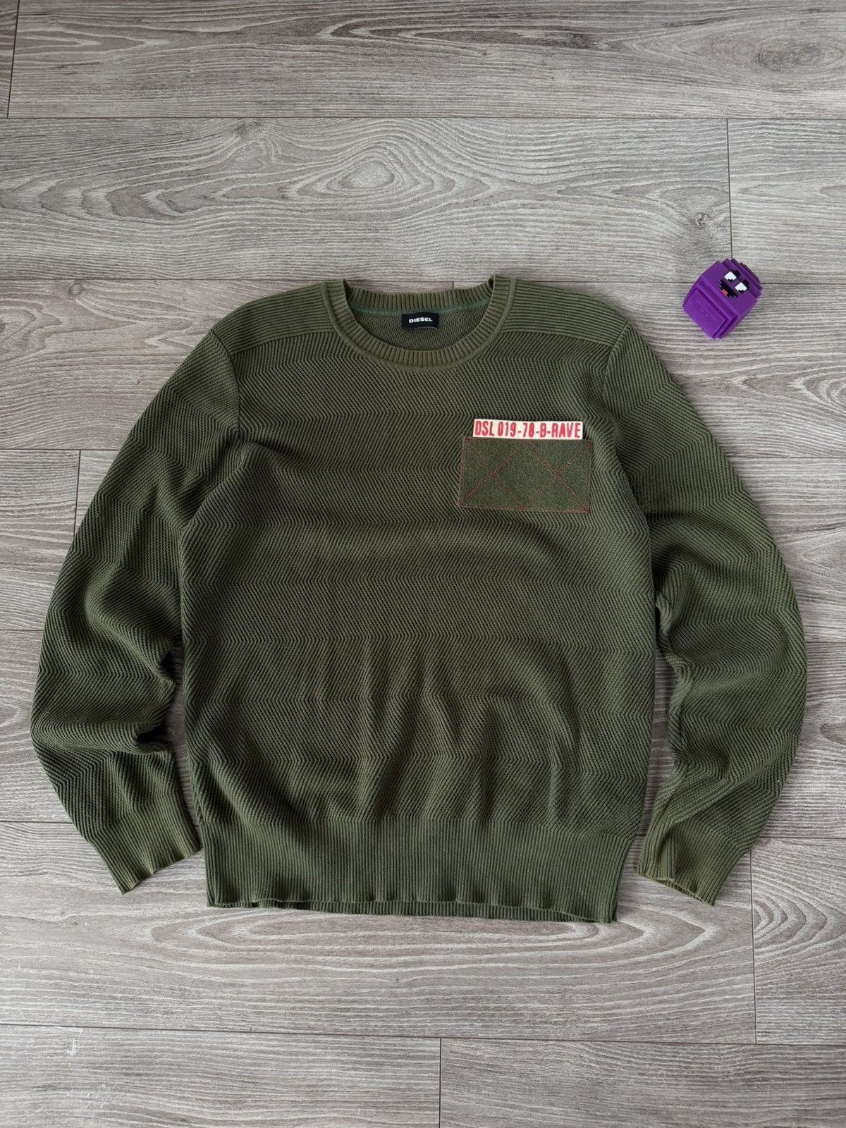 Diesel Archival Avant Garde Diesel Italy Made Military Knit Sweater Size US M / EU 48-50 / 2 - 6 Thumbnail