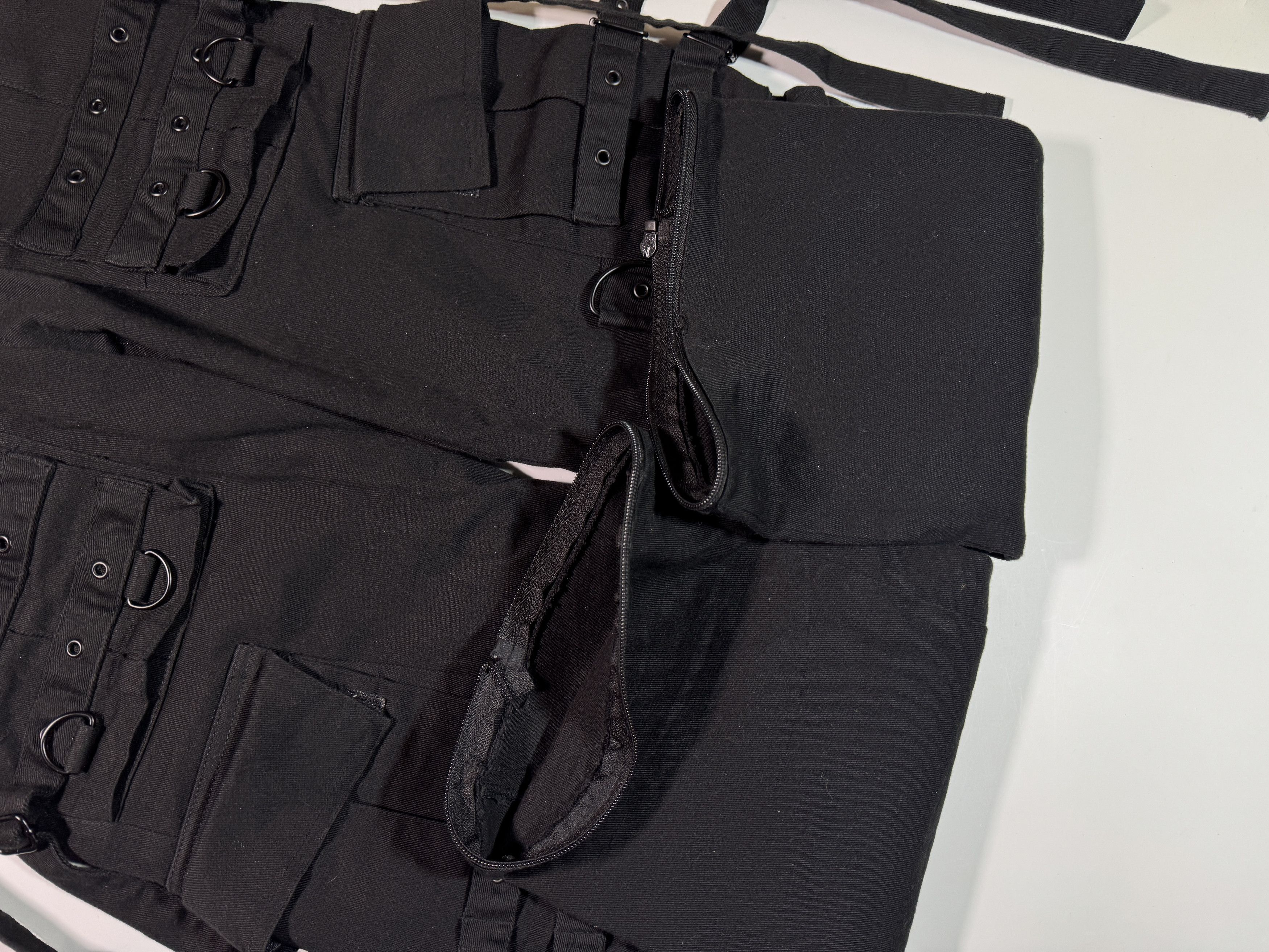 Japanese Brand Gothicana Pants Bondage Straps Avant-Garde Multipocket Cargo Size US 31 - 3 Thumbnail
