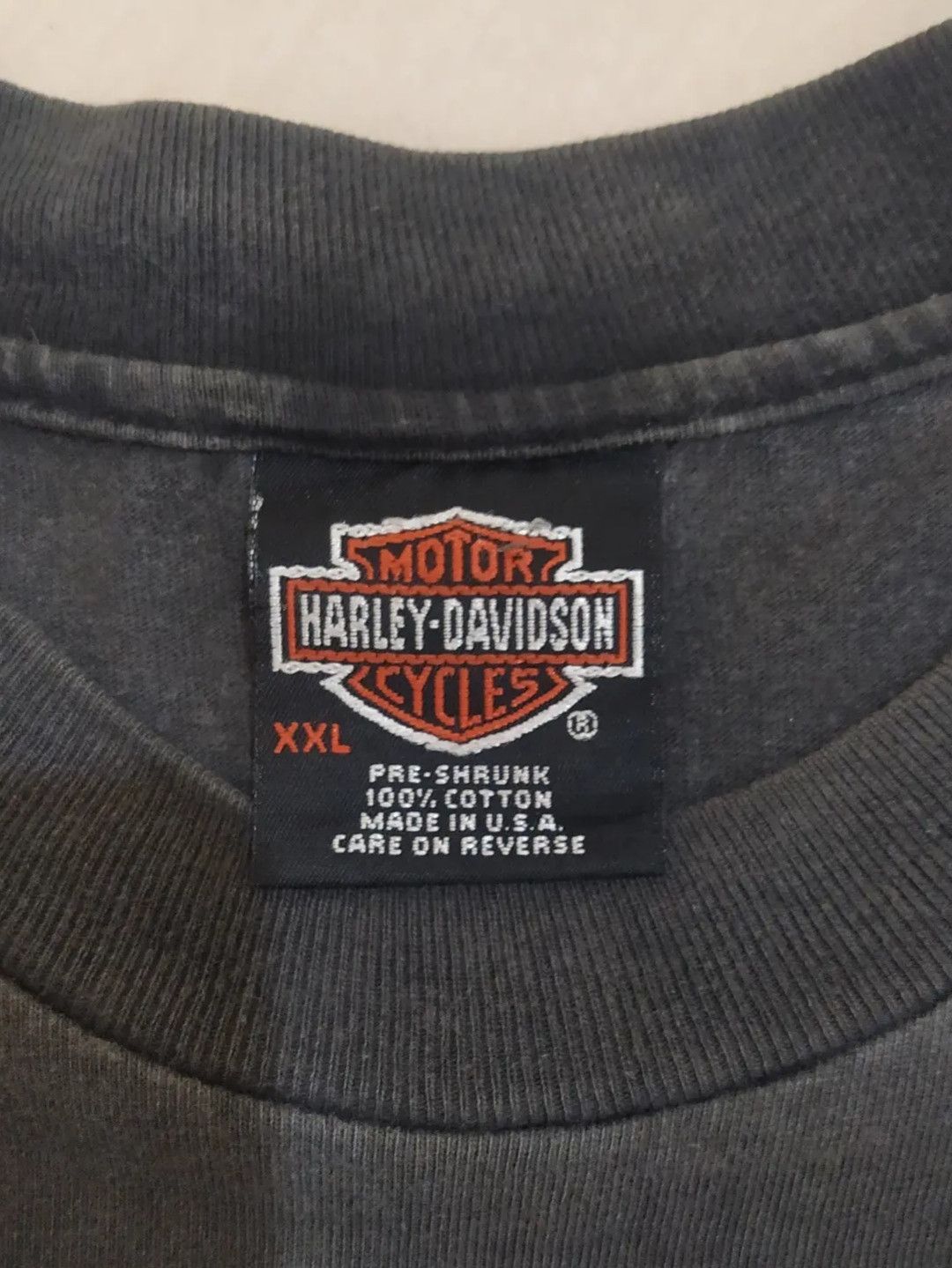 Harley Davidson Harley Davidson Hawaii Rare vintage 90's black faded Size US XXL / EU 58 / 5 - 5 Thumbnail