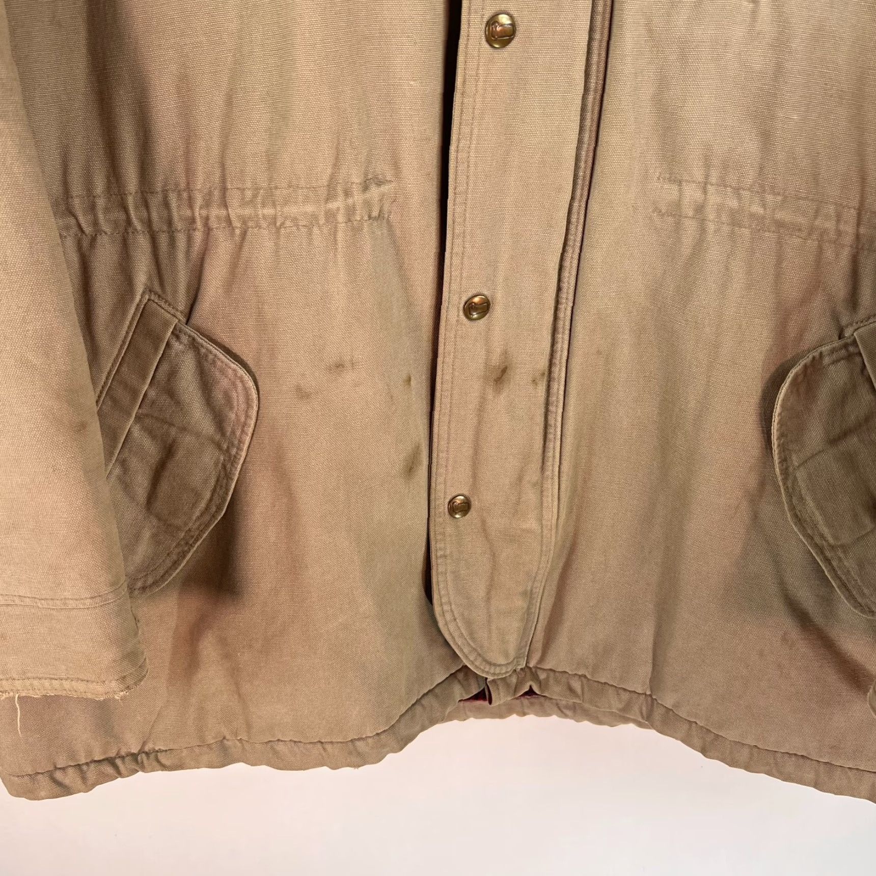 Vintage VINTAGE Woolrich Coat Mens XL Wool Lined Anorak Hooded Beige USA Made Wool Classic Vintage Coat XL Tan Beige Mens US Theme 90s? Size US XL / EU 56 / 4 - 4 Thumbnail
