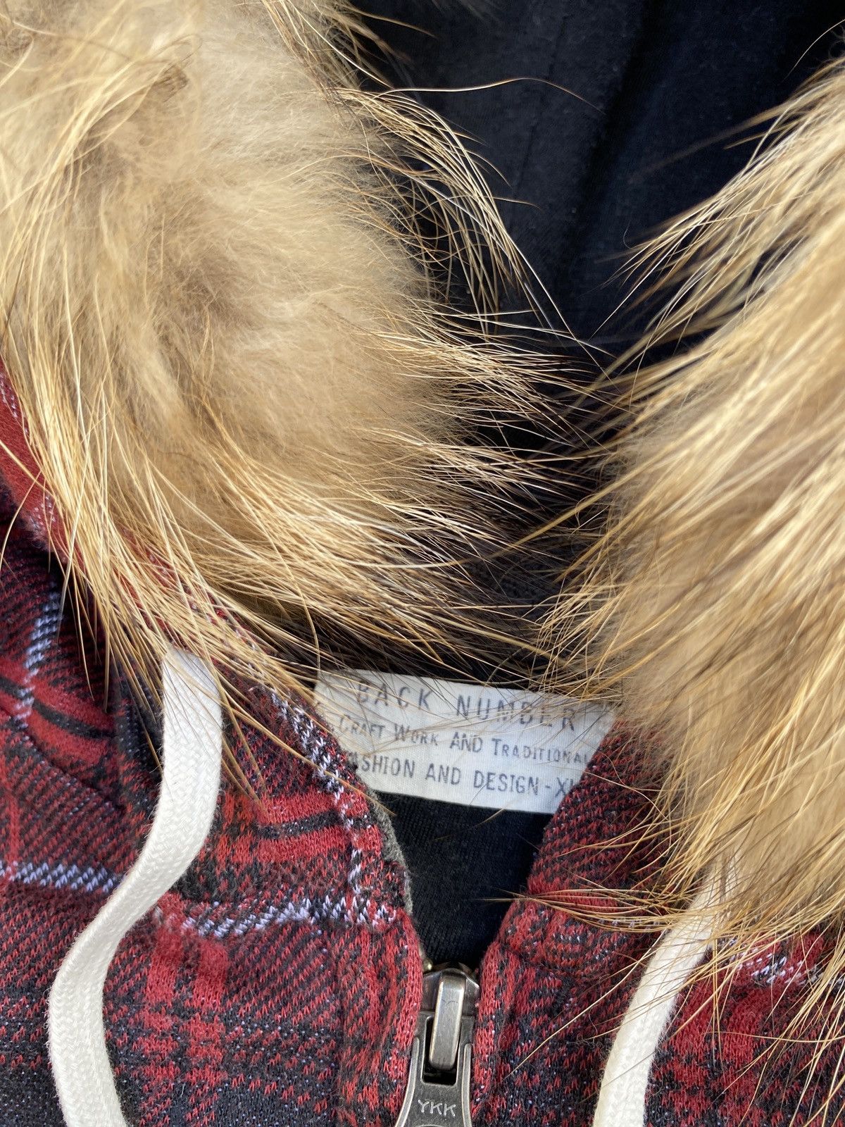 If Six Was Nine × KMRii × Yasuyuki Ishii Faux Fur Back Number Hoodie Diesel Ifsix Lgb Styled Size US L / EU 52-54 / 3 - 5 Thumbnail
