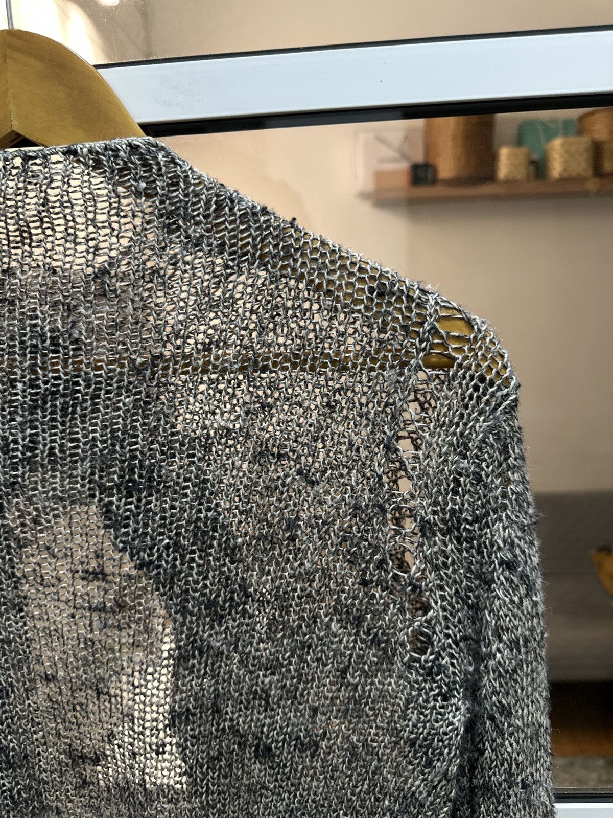 Issey Miyake Plantation By Issey Miyake Fishnet Cardigan (Hemp) Size US M / EU 48-50 / 2 - 13 Thumbnail