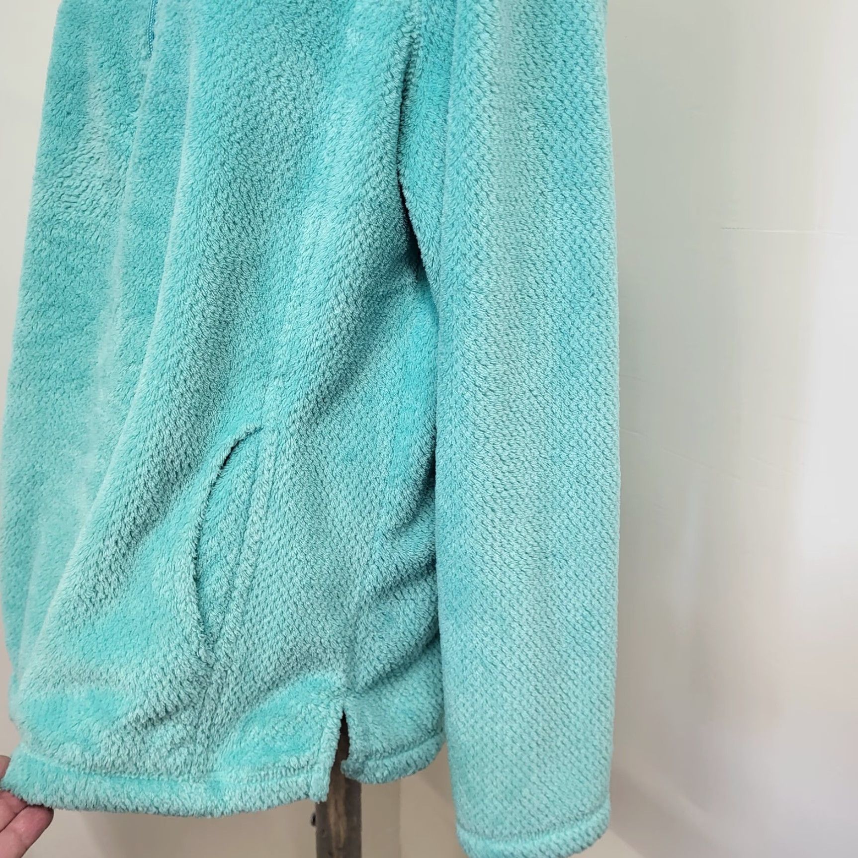 Talbots Talbots Sweater Womens Sz M Quarter Zip Pullover Turquoise Knit Long Sleeve Casual Travel Winter Spring Fall Size M / US 6-8 / IT 42-44 - 7 Thumbnail