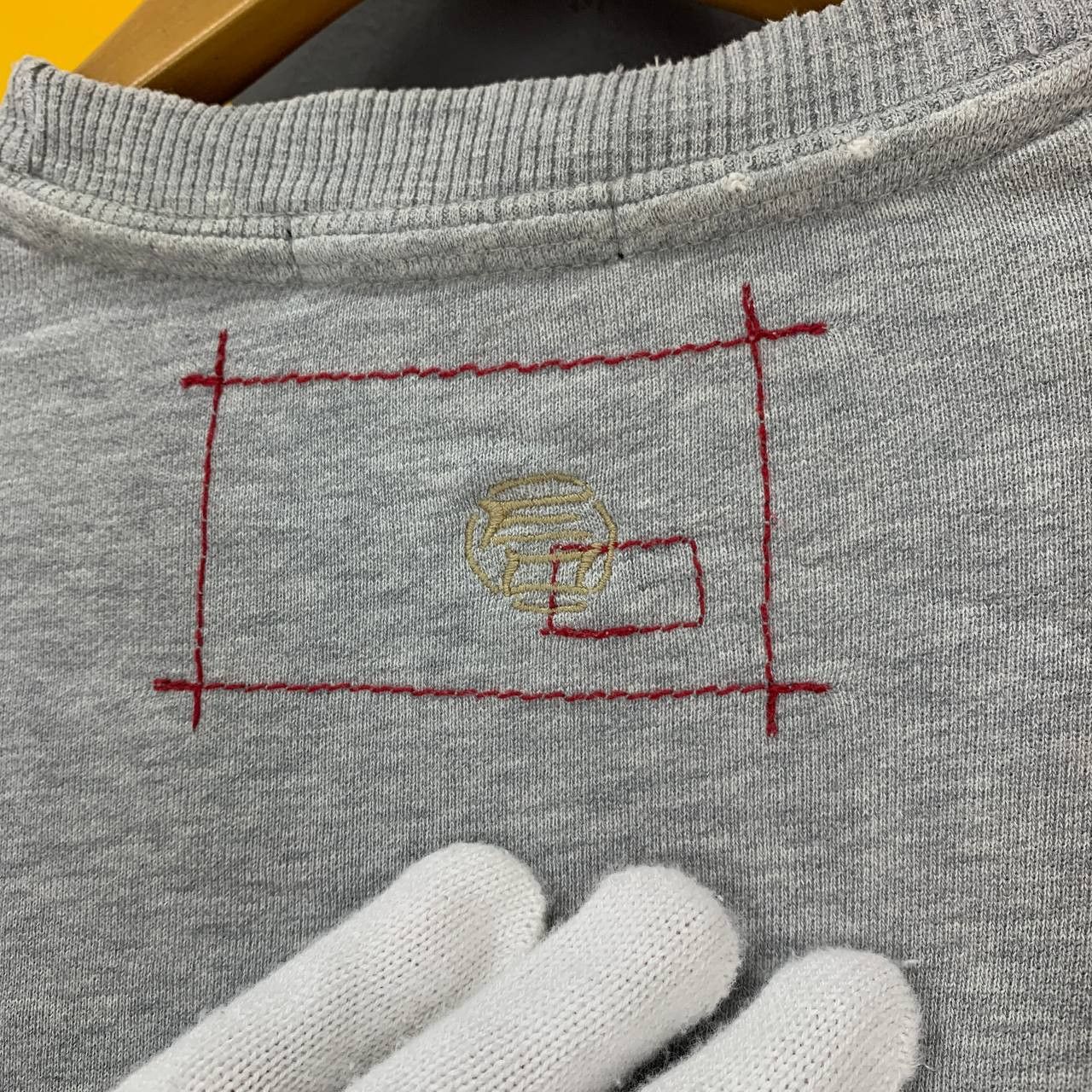 Designer OTIENNE OZEKI Patchwork Design Sweatshirt #2367-03 Size US S / EU 44-46 / 1 - 11 Thumbnail