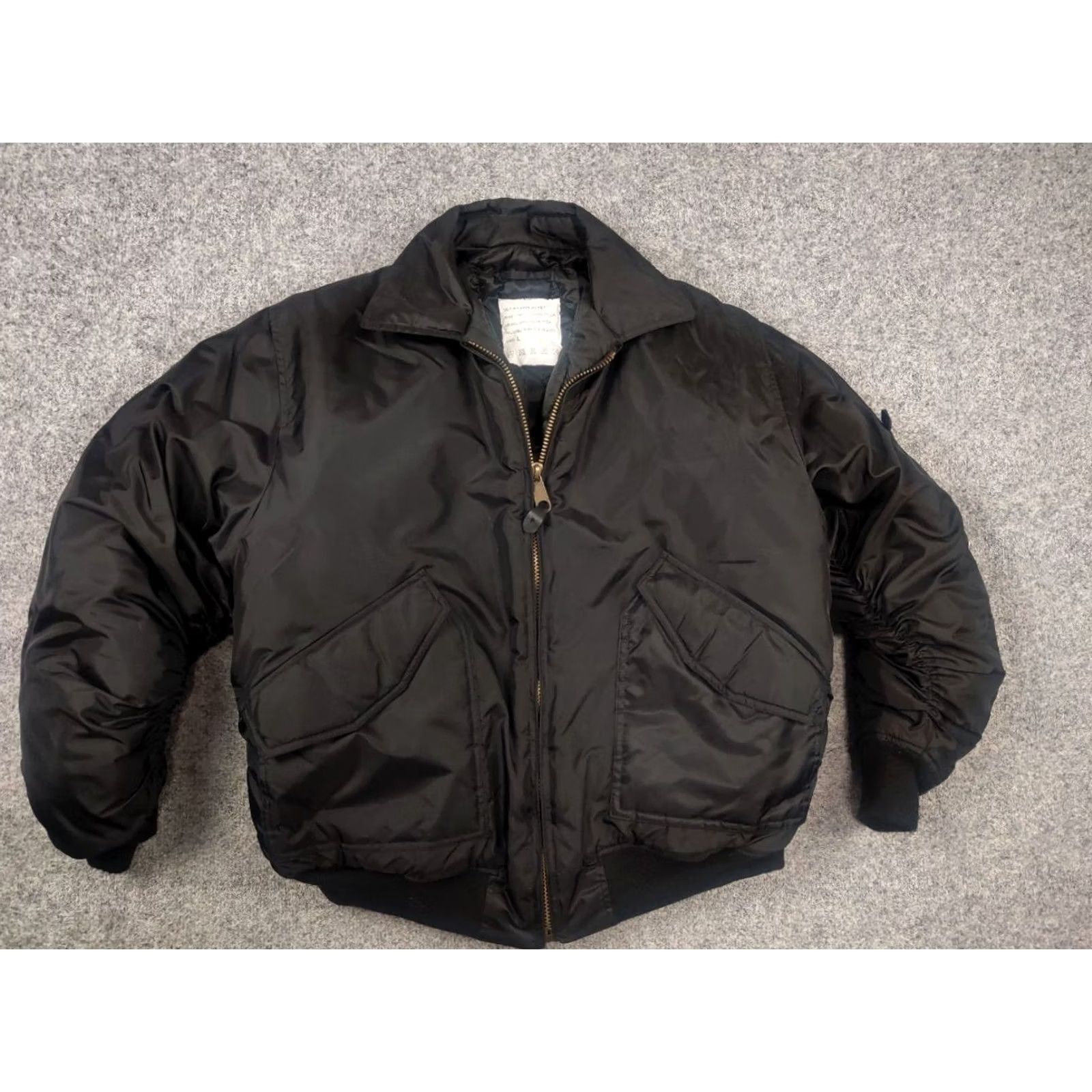 Vintage VINTAGE Air Force MA2 USA Flight Cold Weather Army Black Bomber Jacket Military Jacket Size US L / EU 52-54 / 3 - 3 Thumbnail