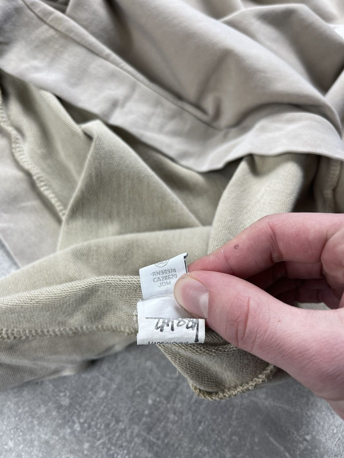 Other Stüssy Authentic Hooded Sweatshirt Minimal Logo Hoodie Taupe Size L / US 10 / IT 46 - 12 Thumbnail