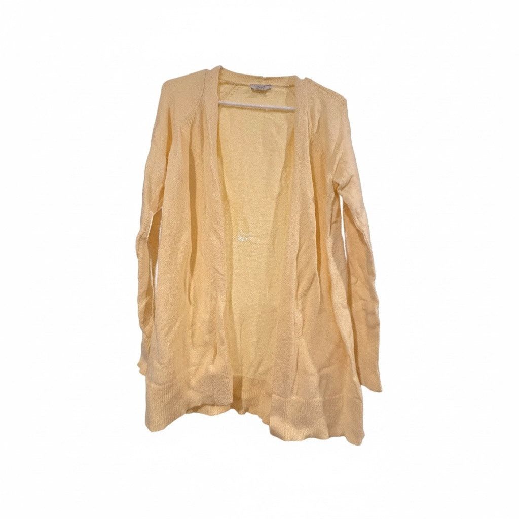 Loft LOFT Outlet Women’s Small Yellow Cardigan Long Sleeve Size S / US 4 / IT 40 - 1 Thumbnail