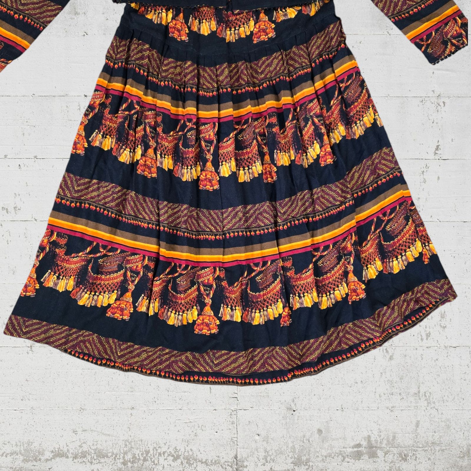 Vintage Vintage 80s Tapestry Print Skirt Set Size 12 Size 34" / US 12 / IT 48 - 3 Thumbnail