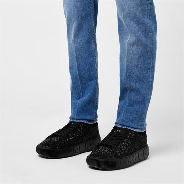 Versace o1g2r1mq0824 Crystal Low-Top Sneakers in Black Size US 11 / EU 44 - 5 Thumbnail