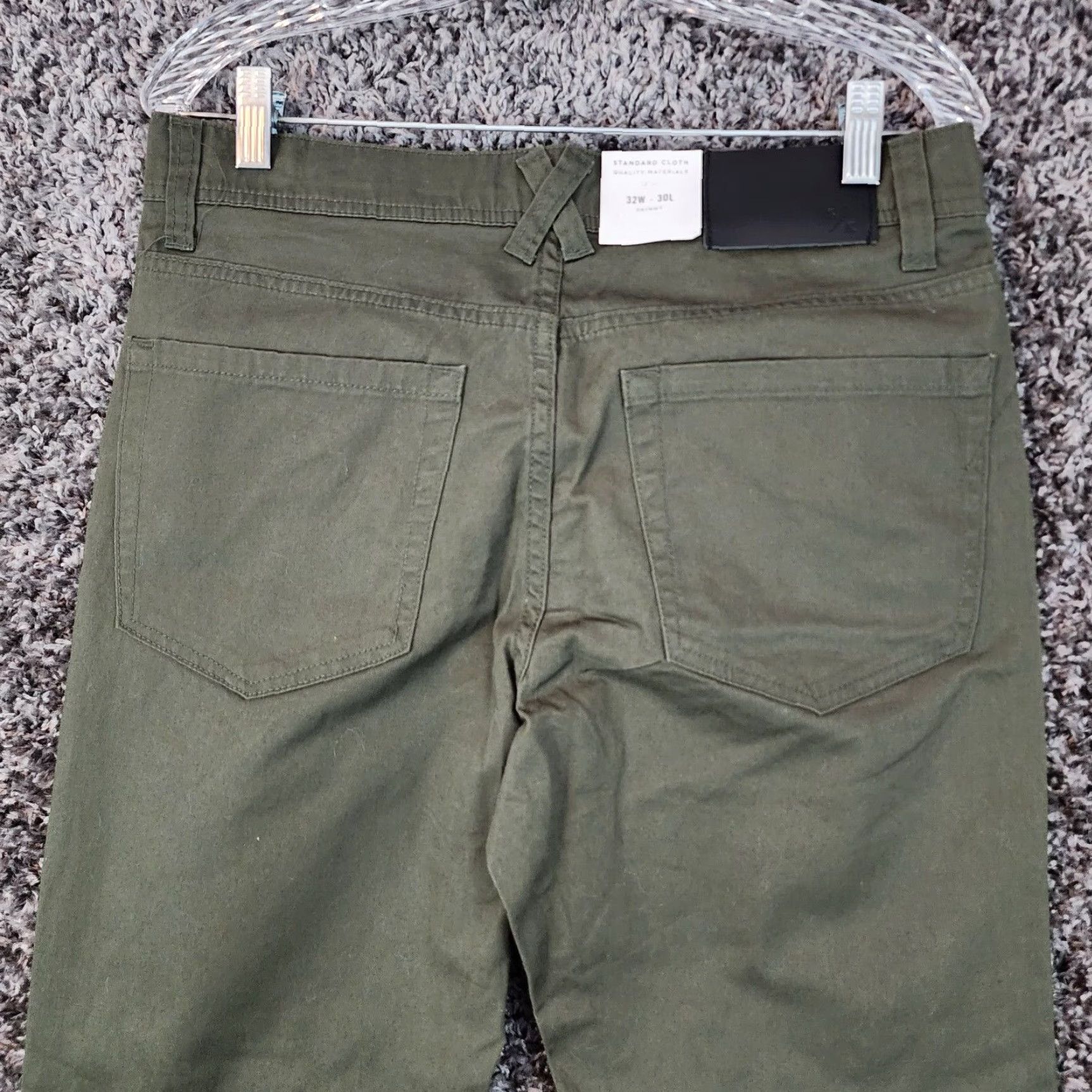 CLOT Standard Cloth Mens Green Skinny Chino Pants 32x30 Regular Mens Size US 32 / EU 48 - 7 Thumbnail