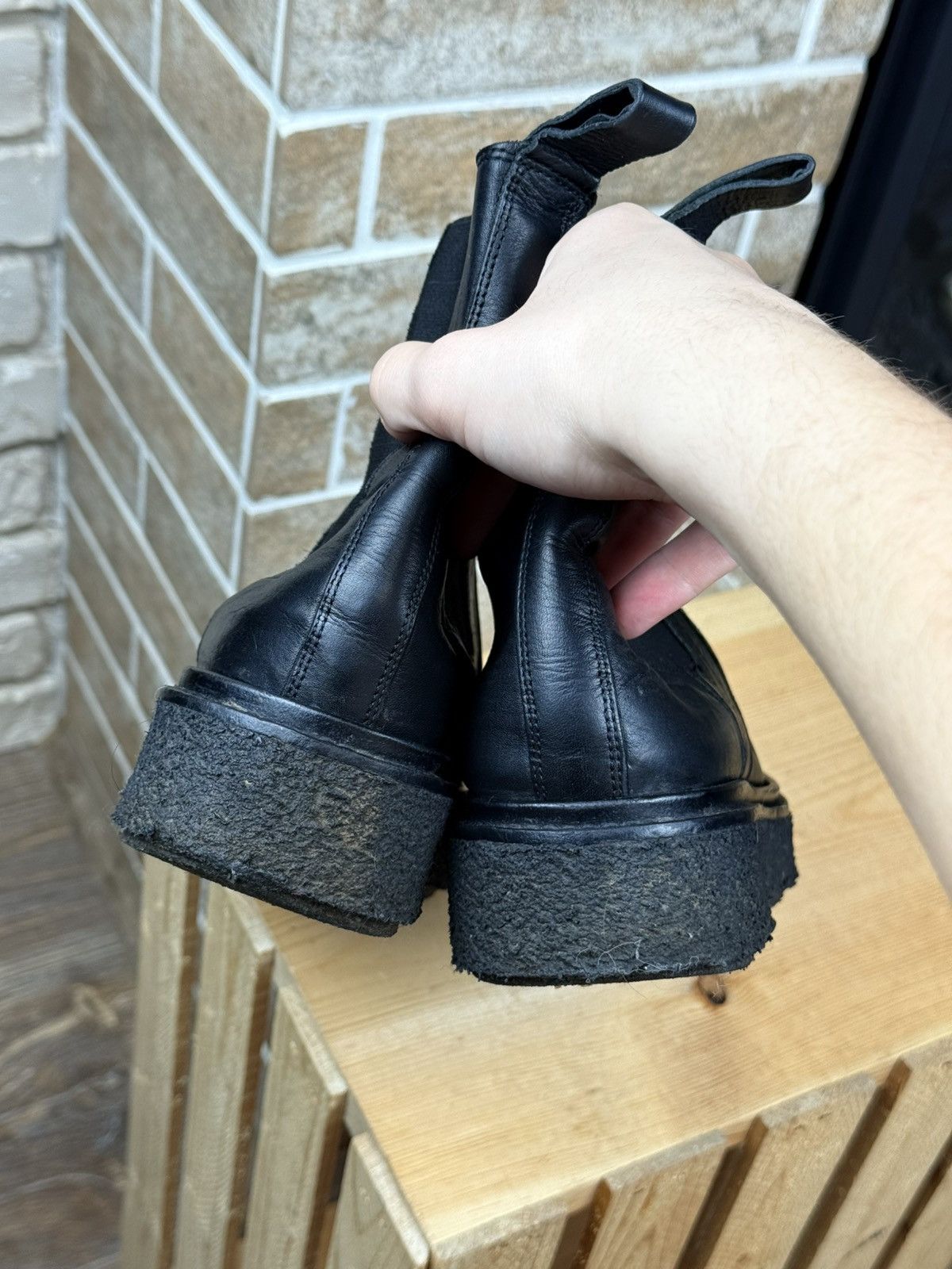 Isabel Marant Isabel Marant Black Celton Leather Ankle Chelsea Boots Size US 10 / IT 40 - 11 Thumbnail