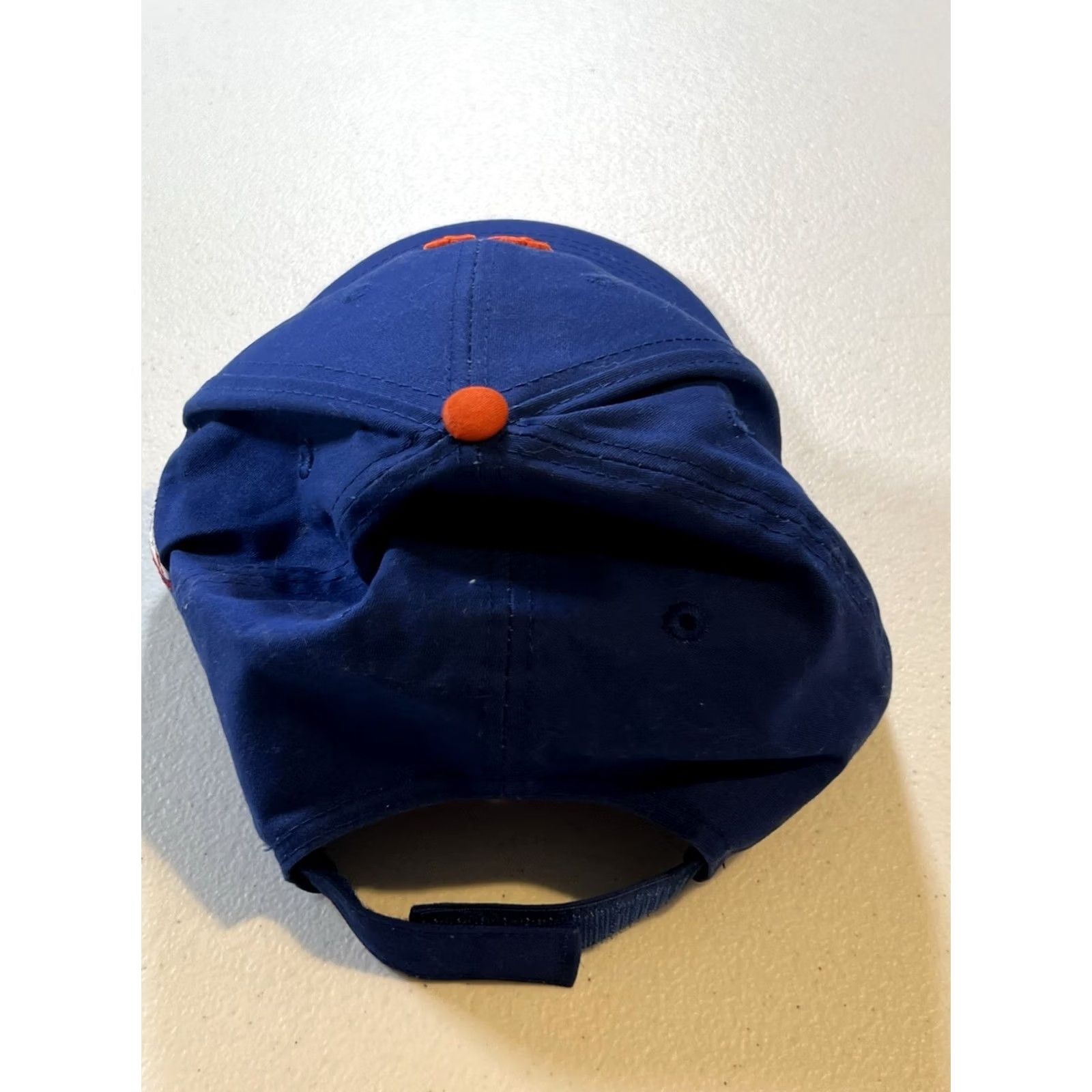 MLB VINTAGE New York Mets Ball Cap MLB Official License Mens Adjustable Blue Cotton Polyester Snapback Velcro Sports Cap Size ONE SIZE - 3 Thumbnail