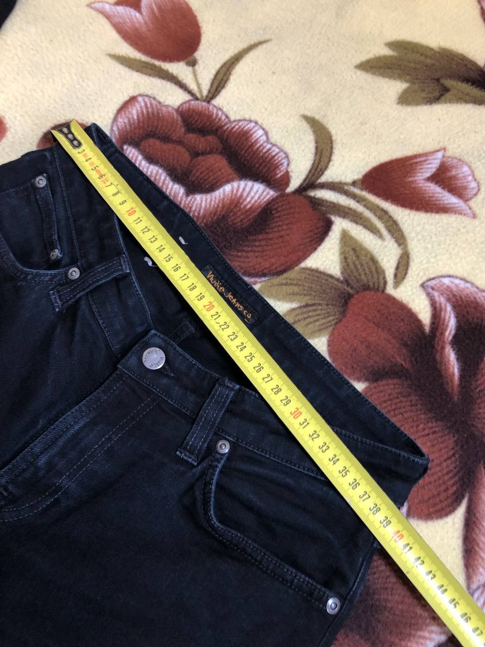 Nudie Jeans NUDIE Black Wash Denim Regular Skinny Straight Jeans Size US 32 / EU 48 - 9 Thumbnail