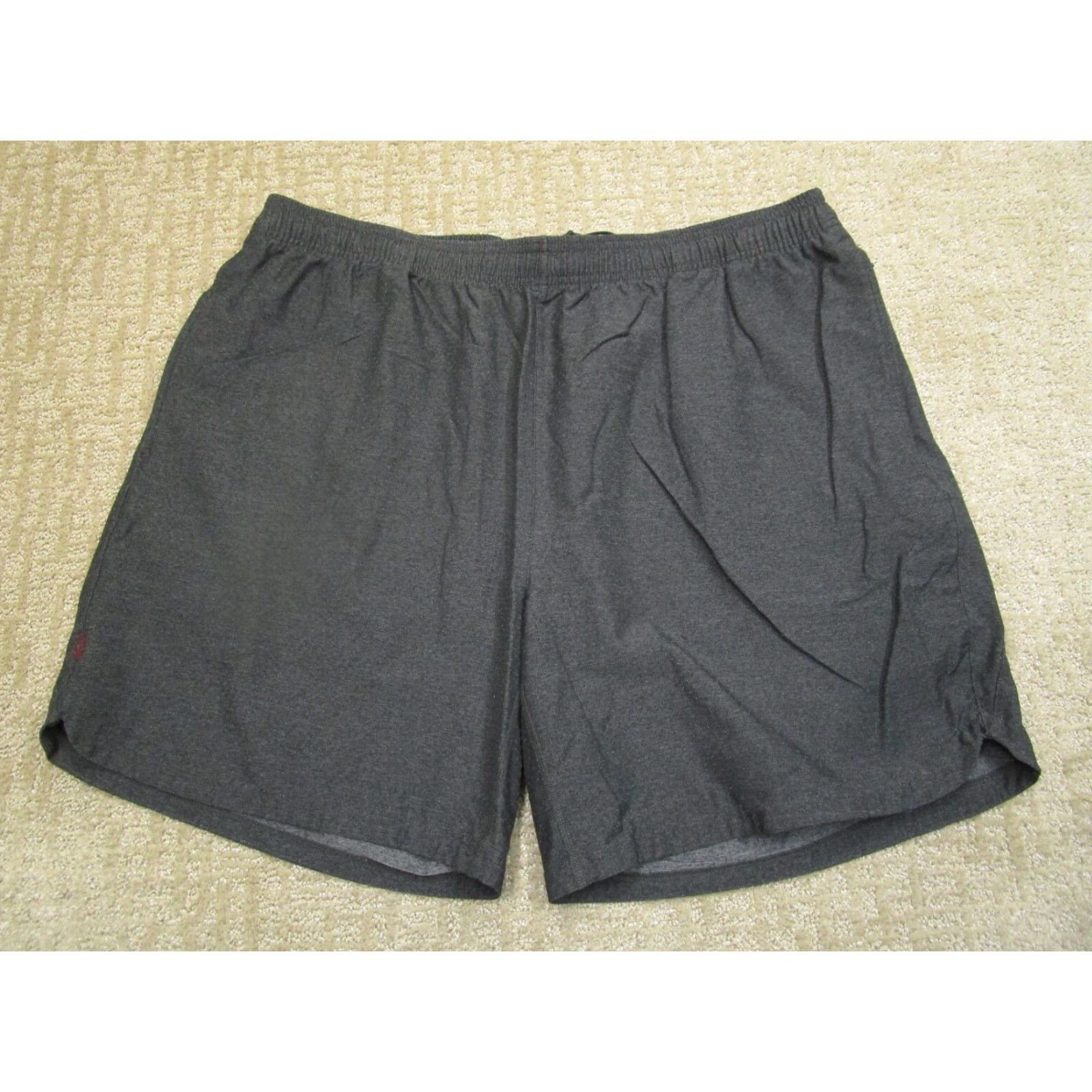 Rhone Rhone Men Shorts 2XL Gray Athletic Lightweight Performance Training Gym Run Tennis Pocket Drawstring Elastic Waist Moisture Wicking Size US 39 - 2 Thumbnail