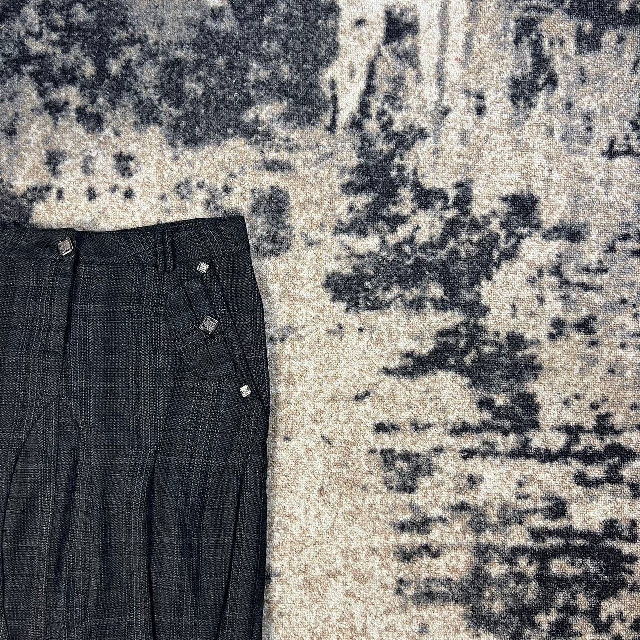 Roberto Cavalli Roberto Cavalli Luxury Y2K Checkered Midi Skirt Size 29" - 3 Thumbnail